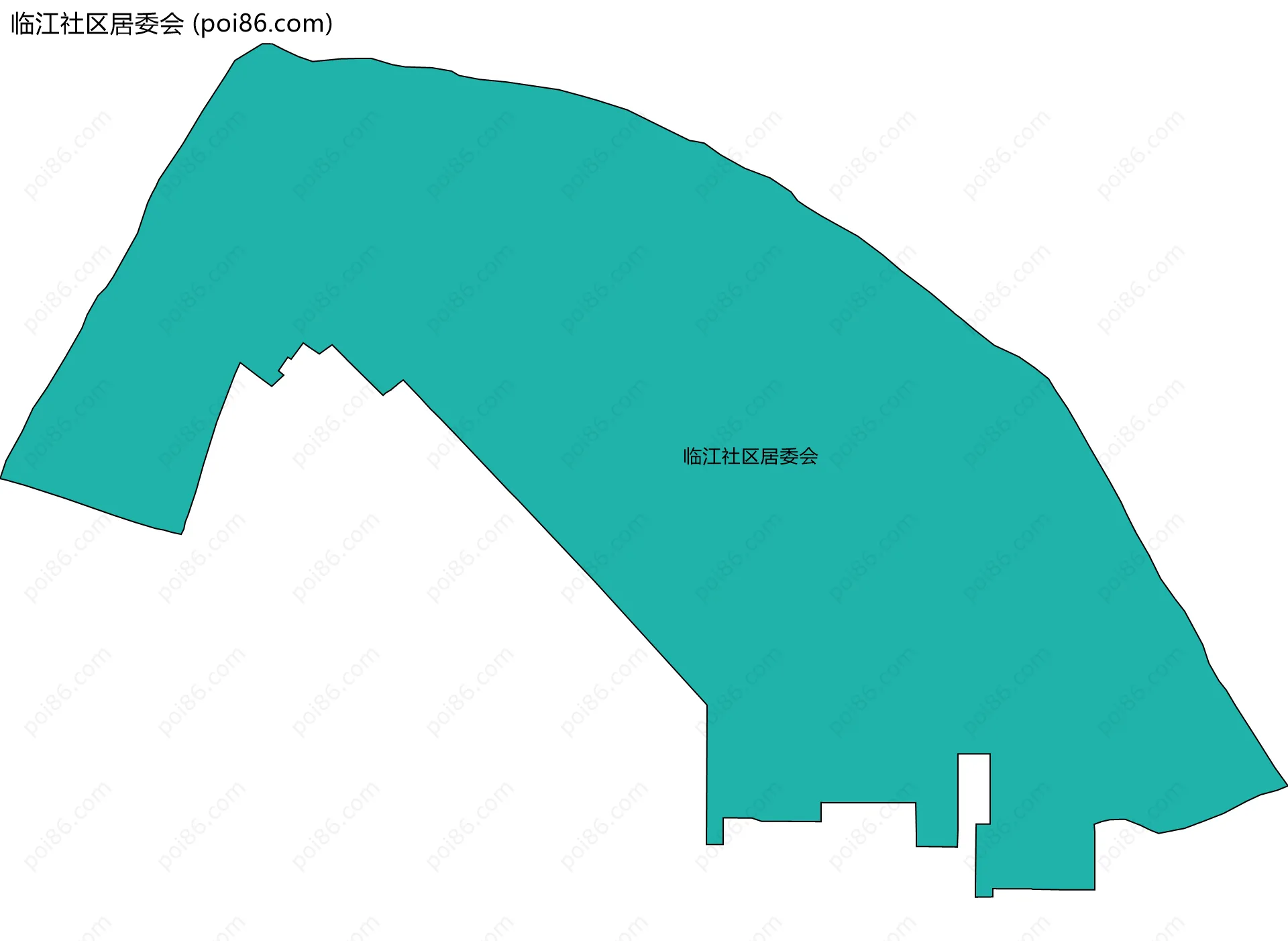 临江社区居委会边界地图