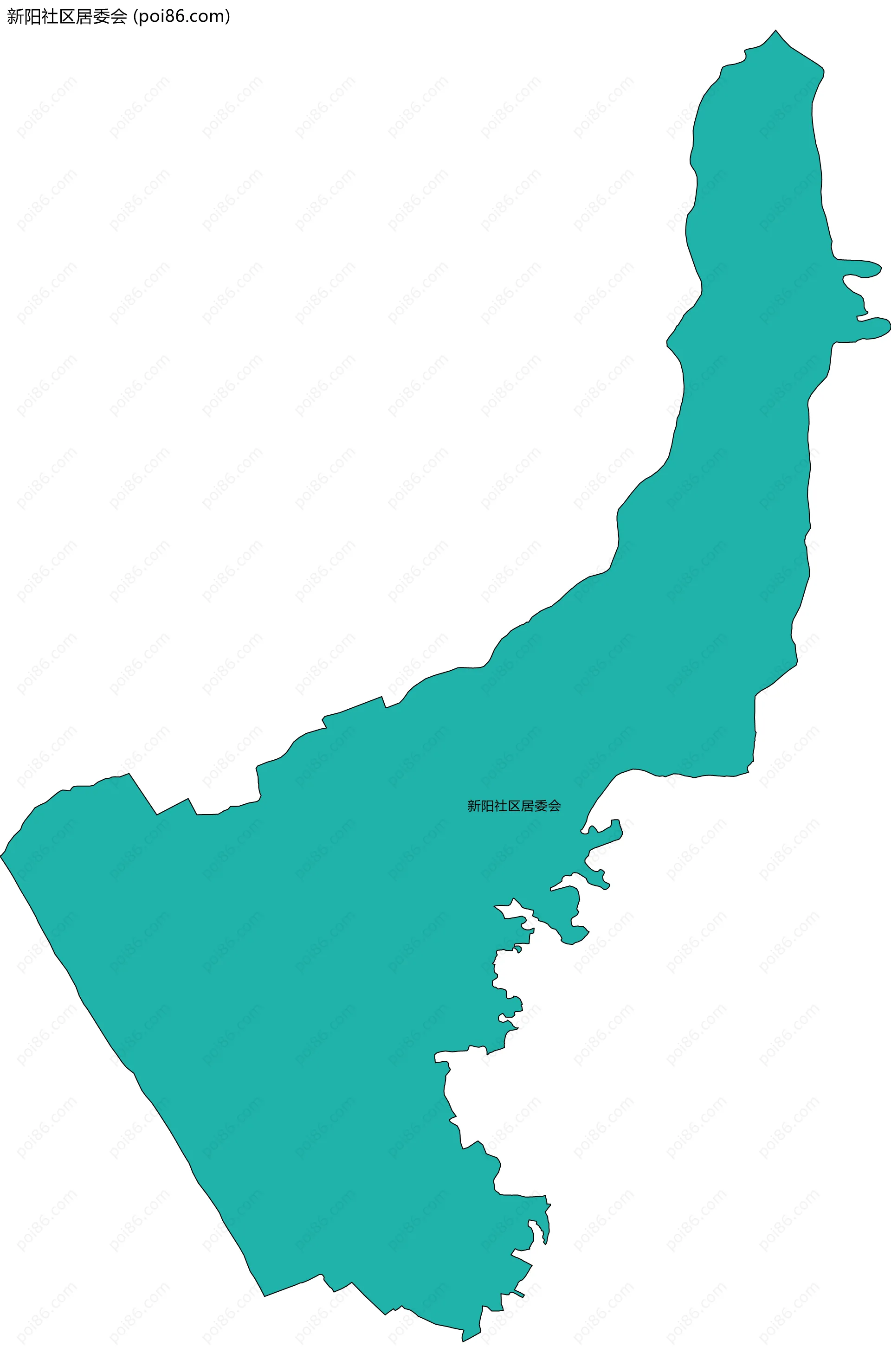 新阳社区居委会边界地图