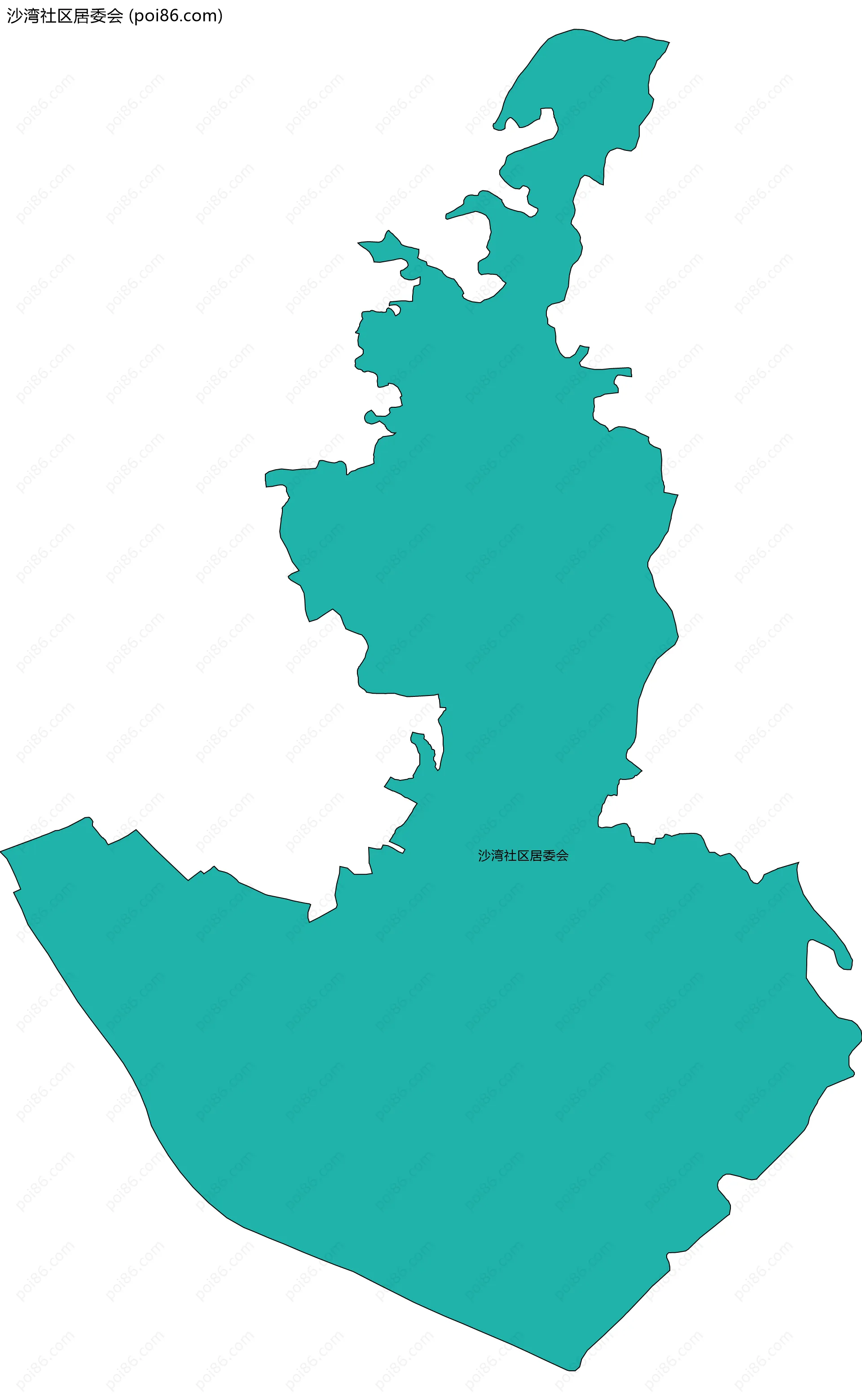 沙湾社区居委会边界地图
