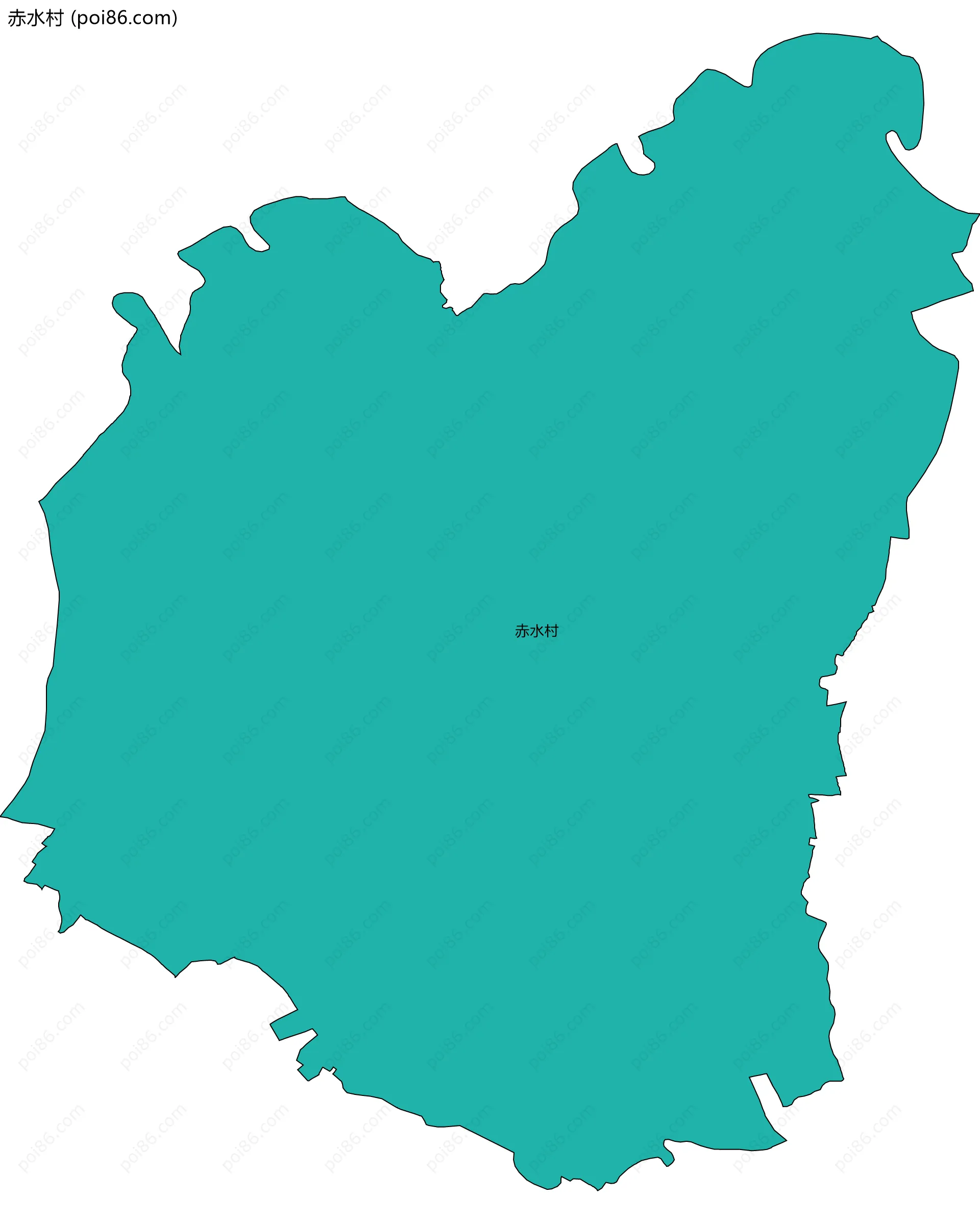 赤水村边界地图