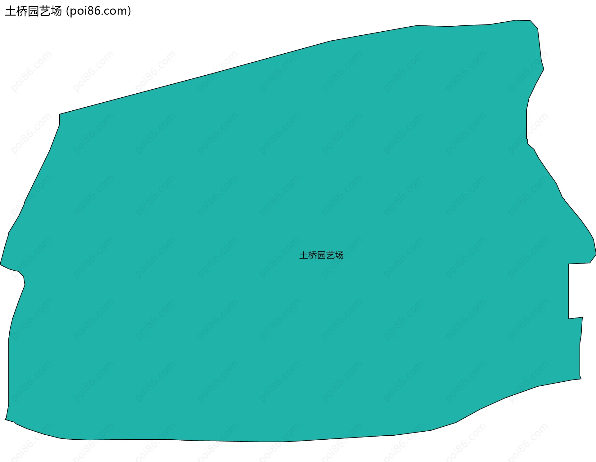 土桥园艺场边界地图