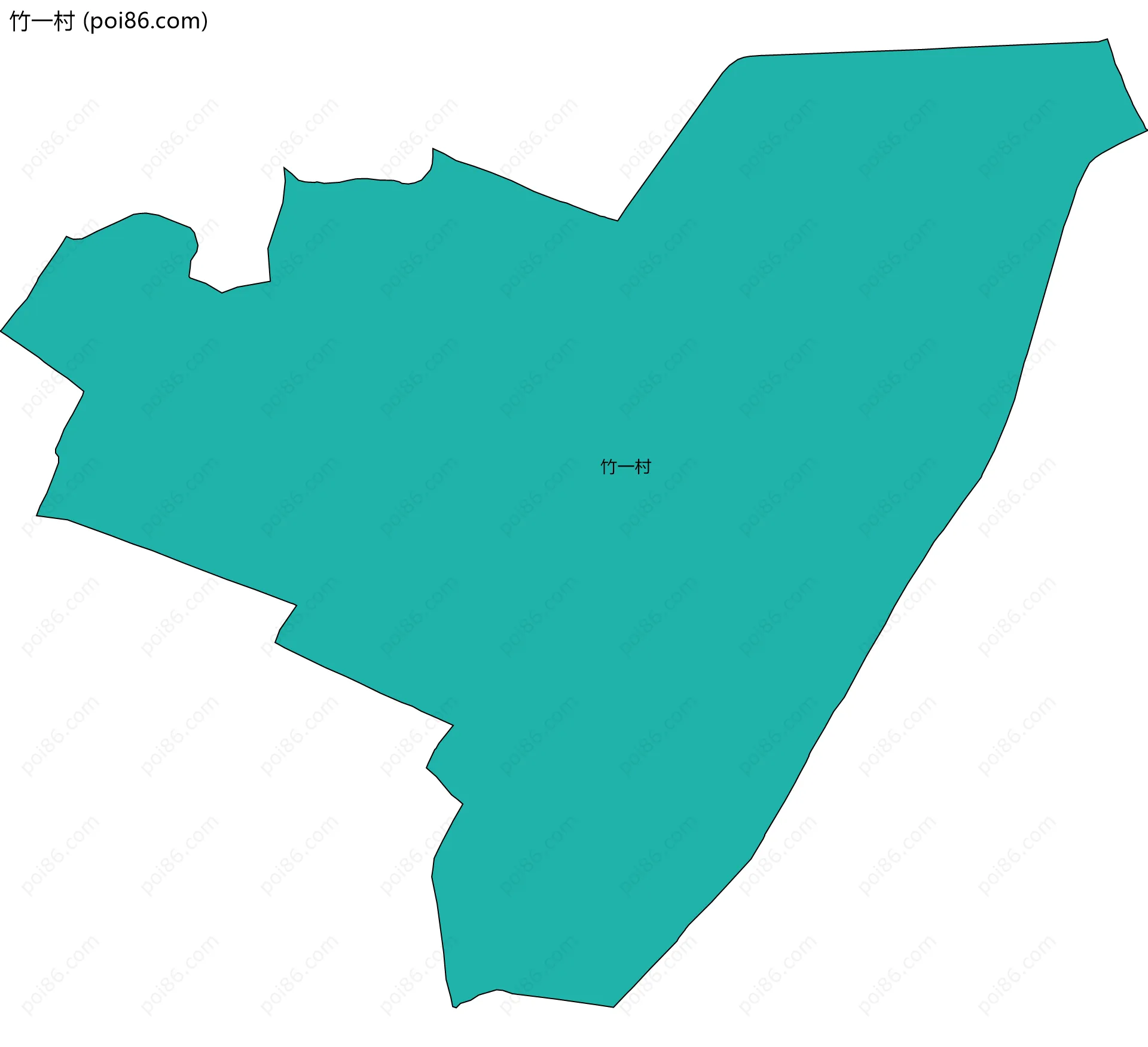 竹一村边界地图