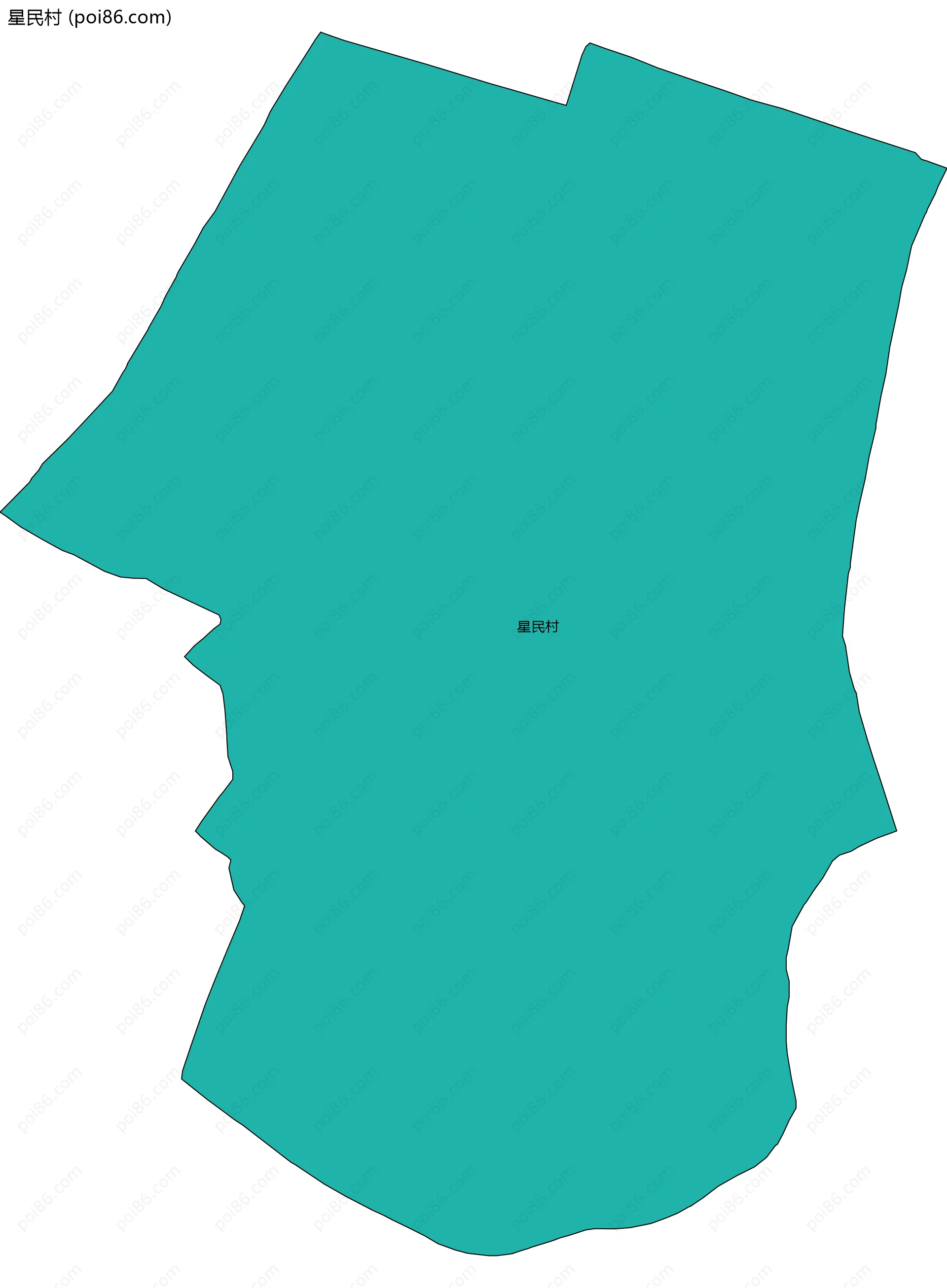 星民村边界地图