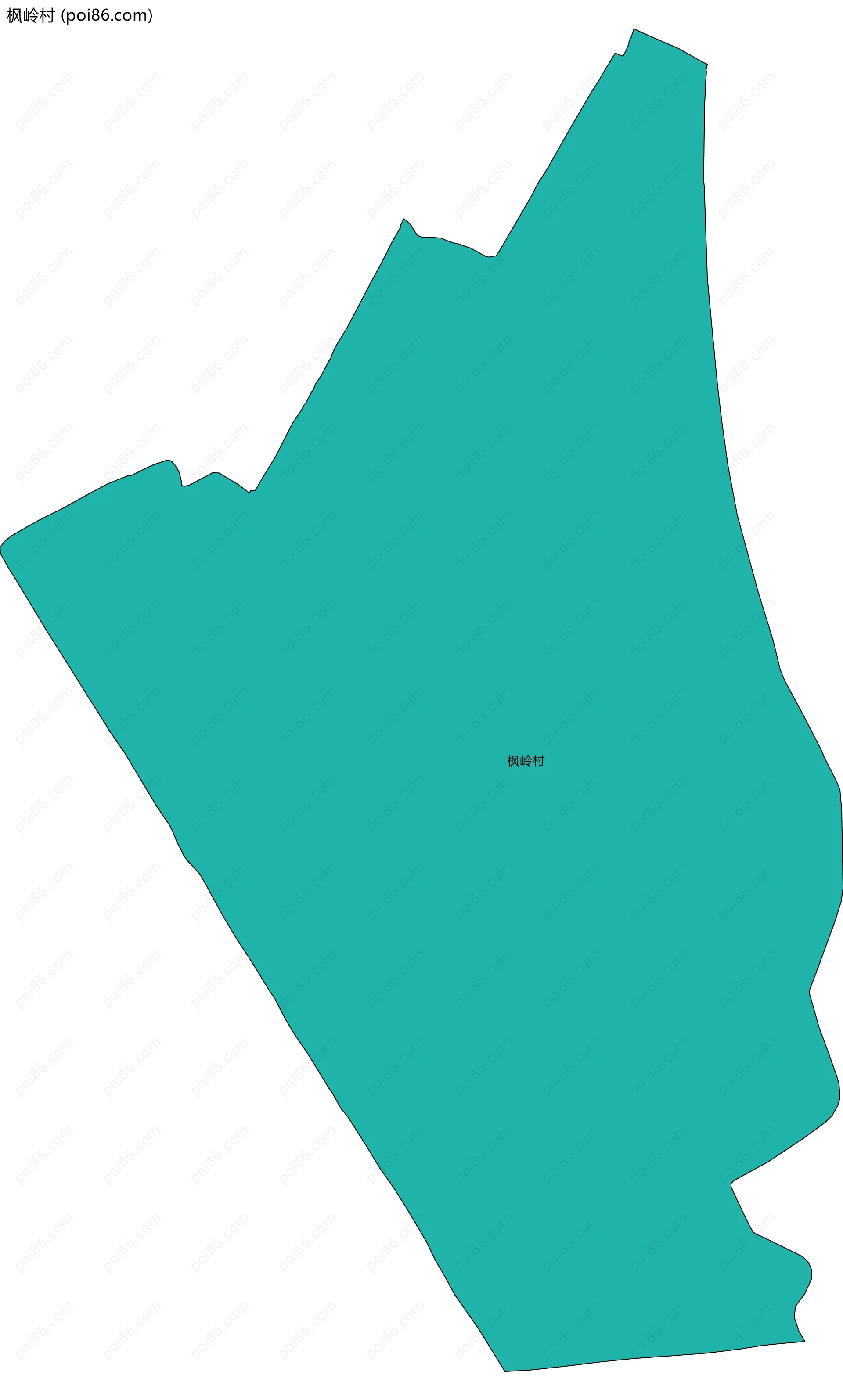 枫岭村边界地图