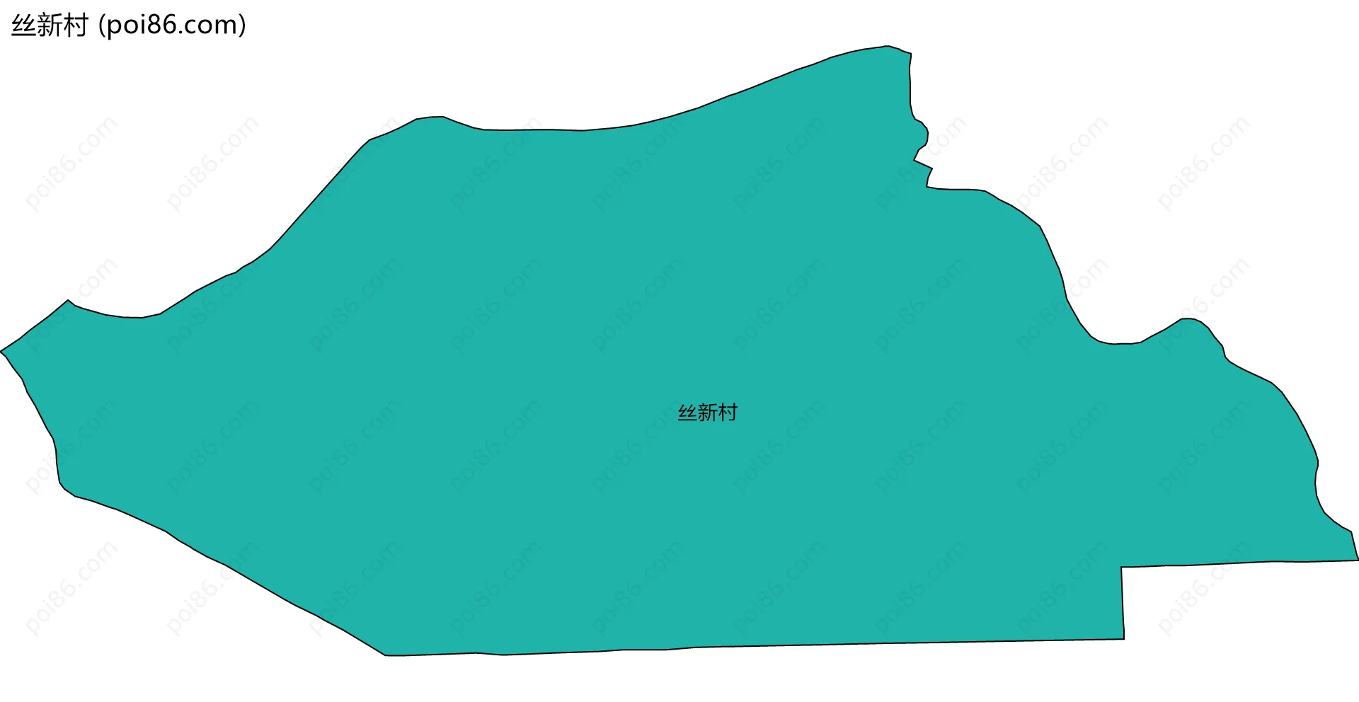 丝新村边界地图