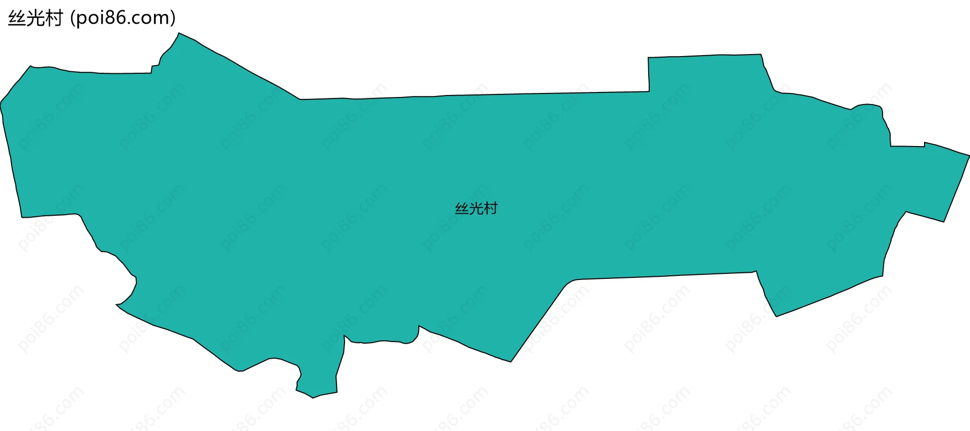 丝光村边界地图