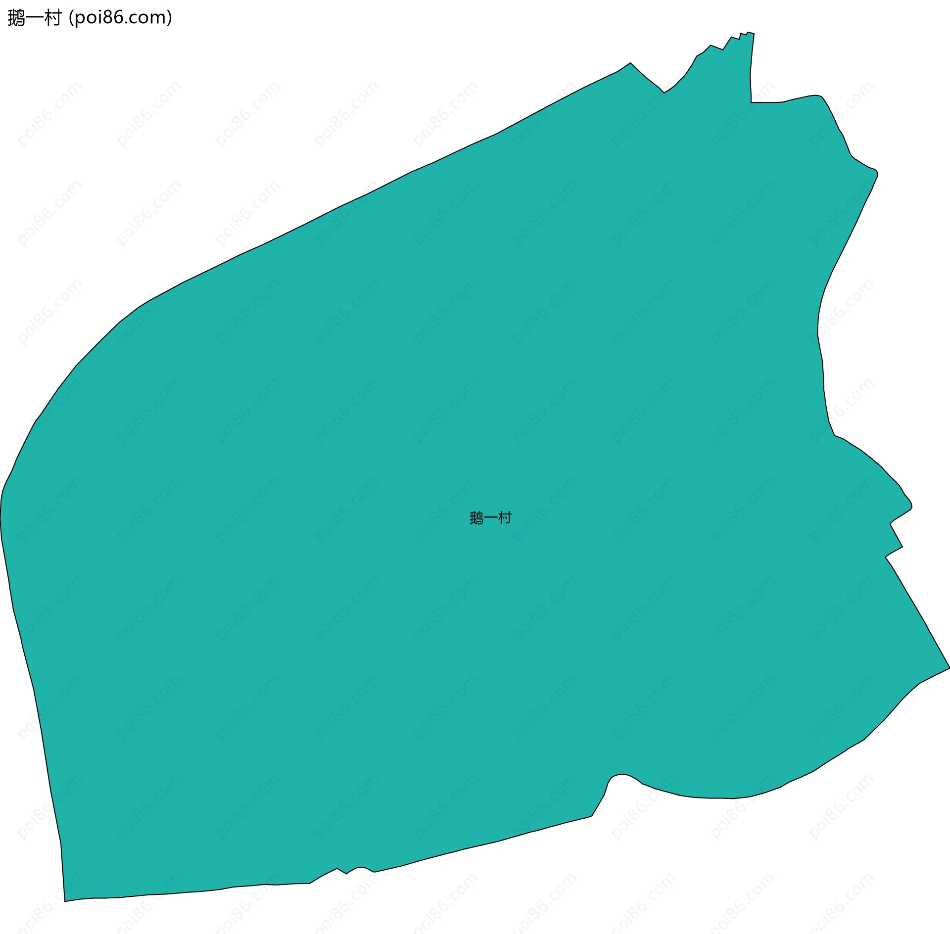 鹅一村边界地图