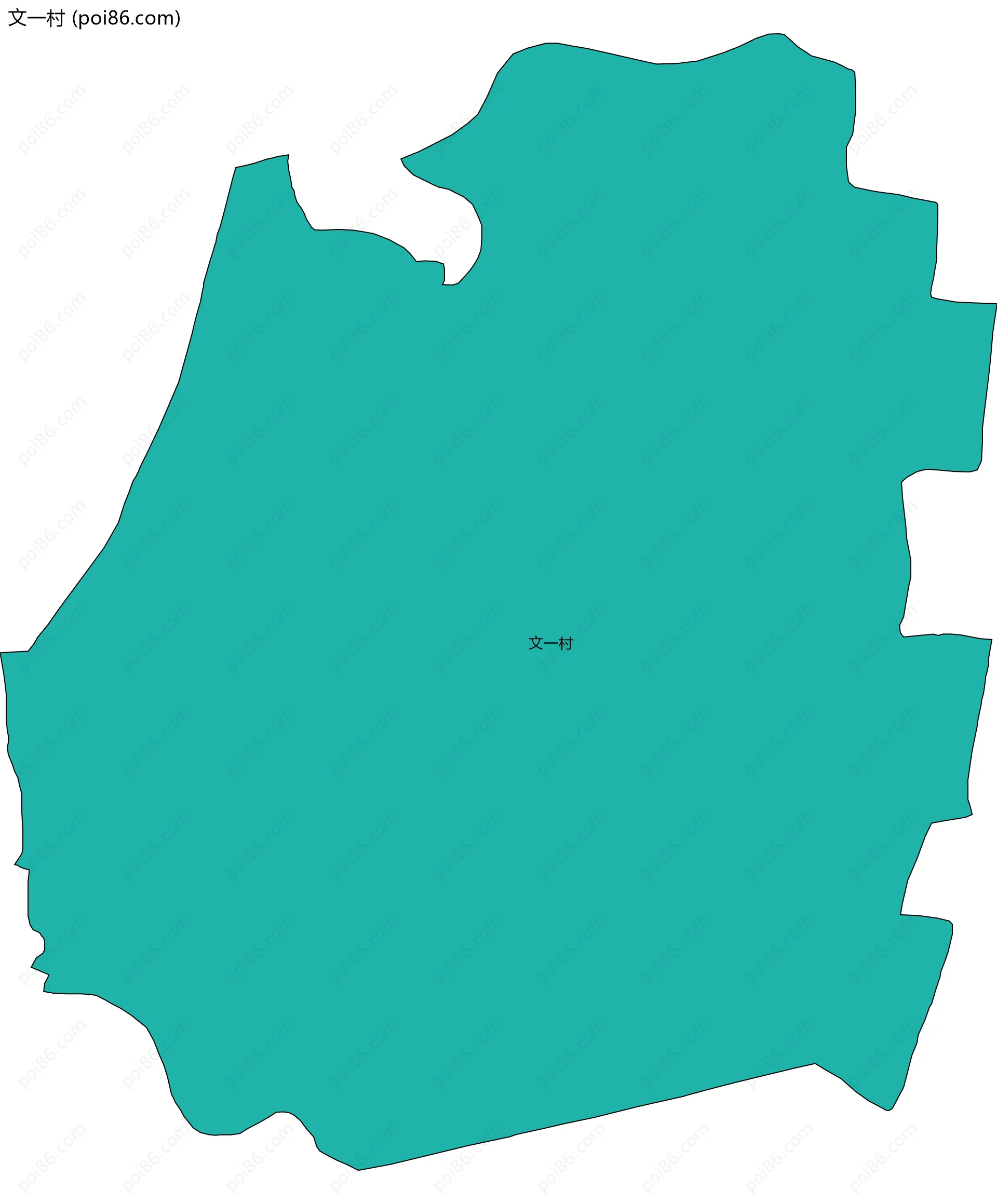 文一村边界地图