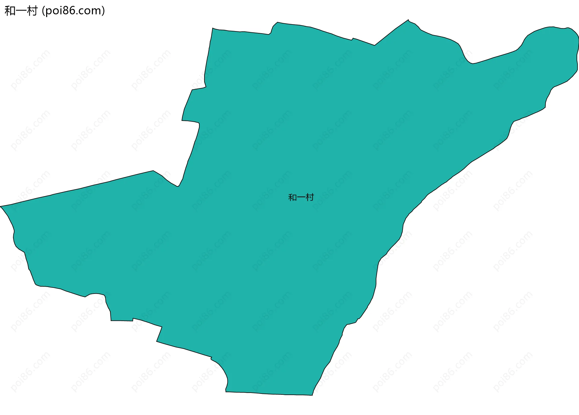 和一村边界地图