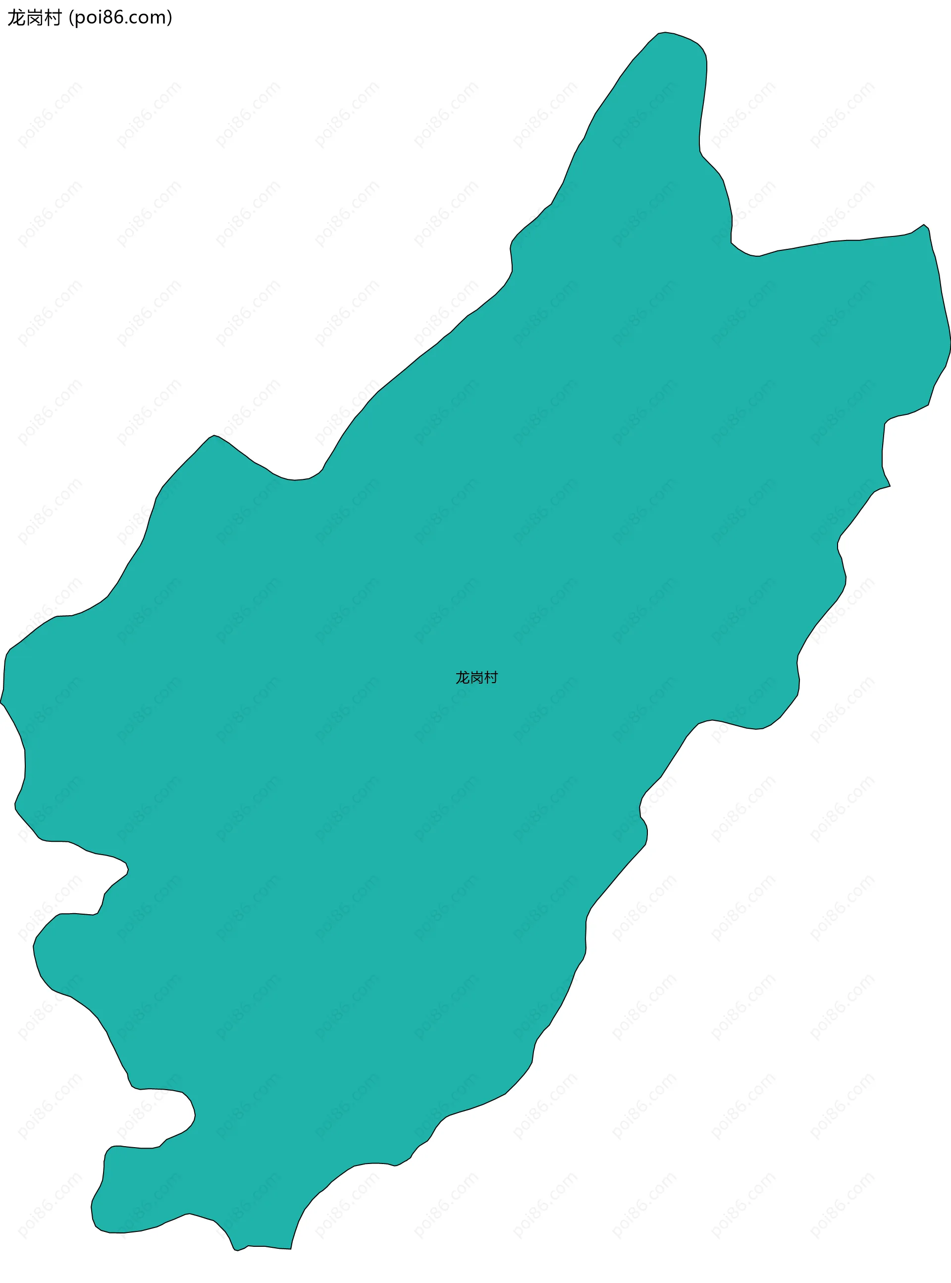 龙岗村边界地图