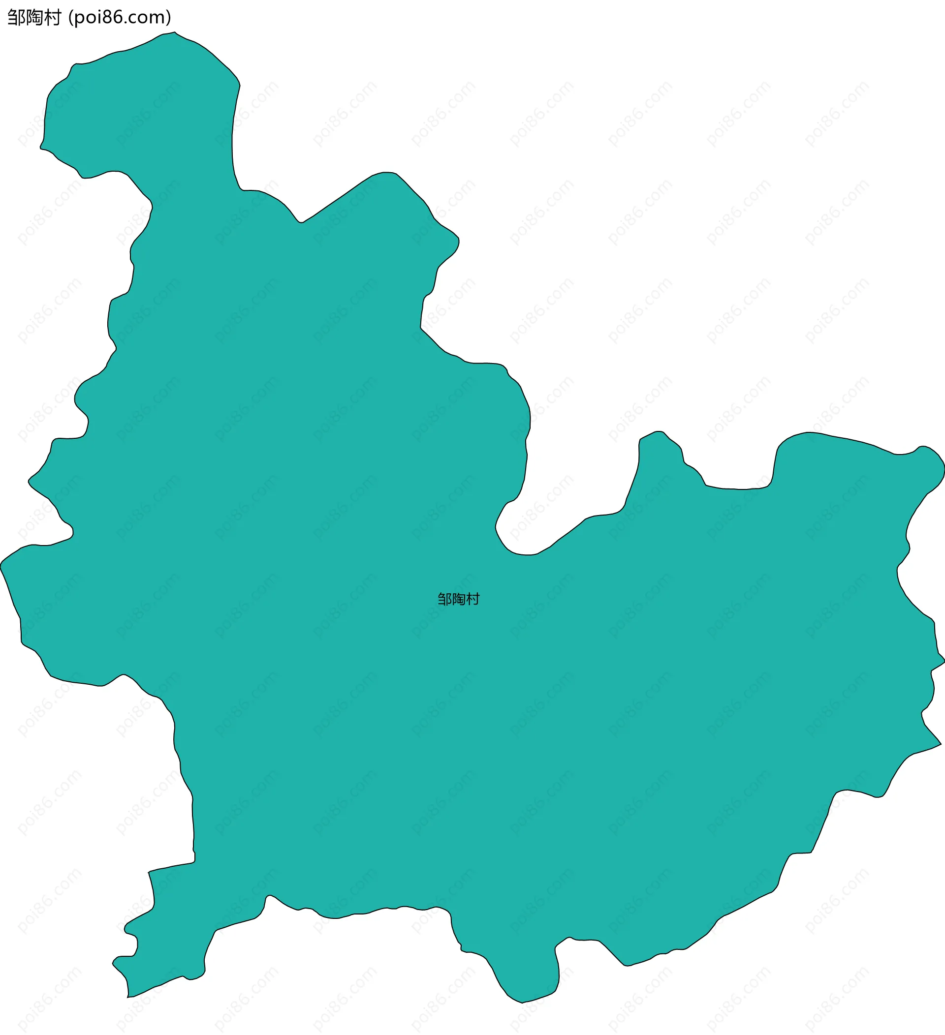 邹陶村边界地图