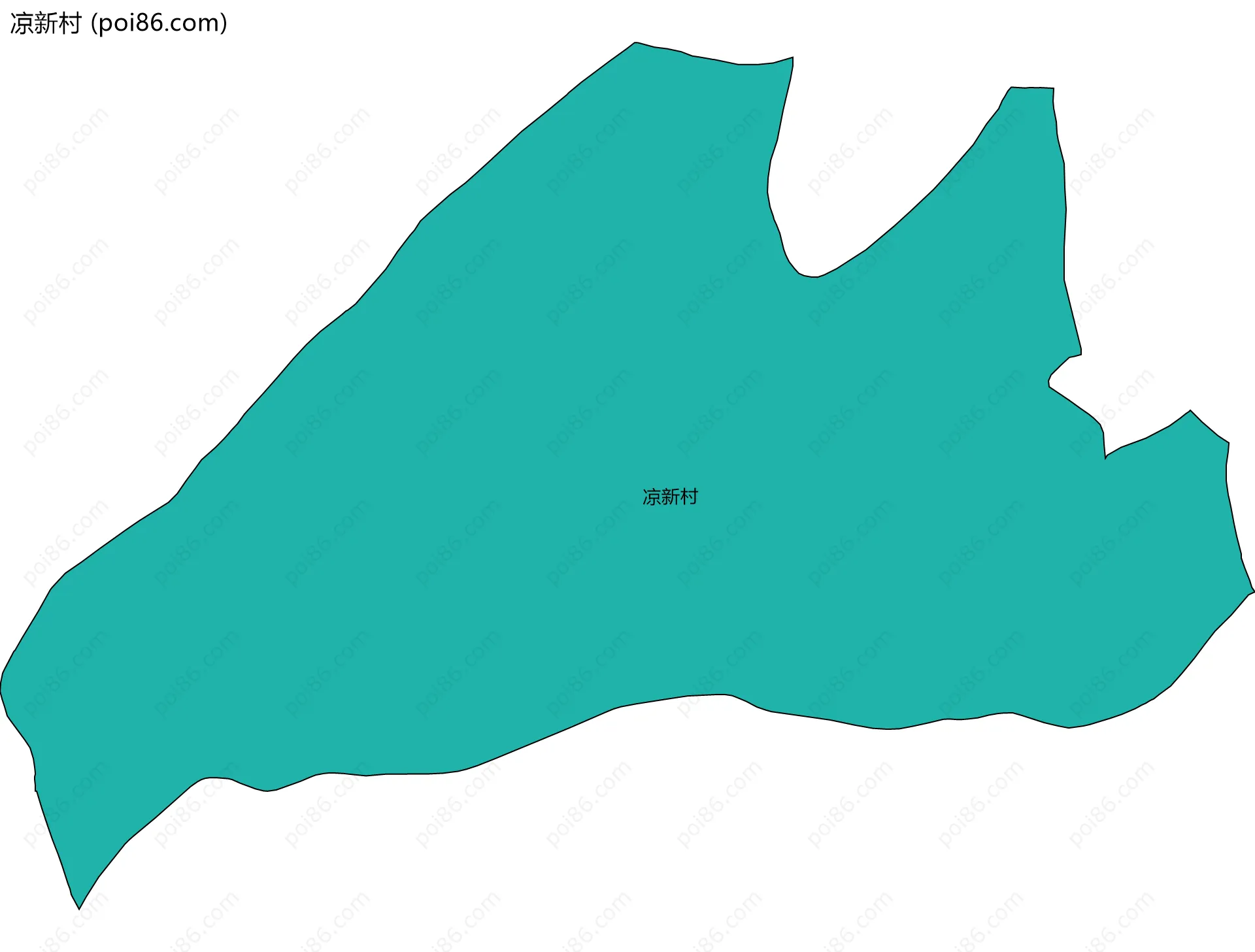 凉新村边界地图