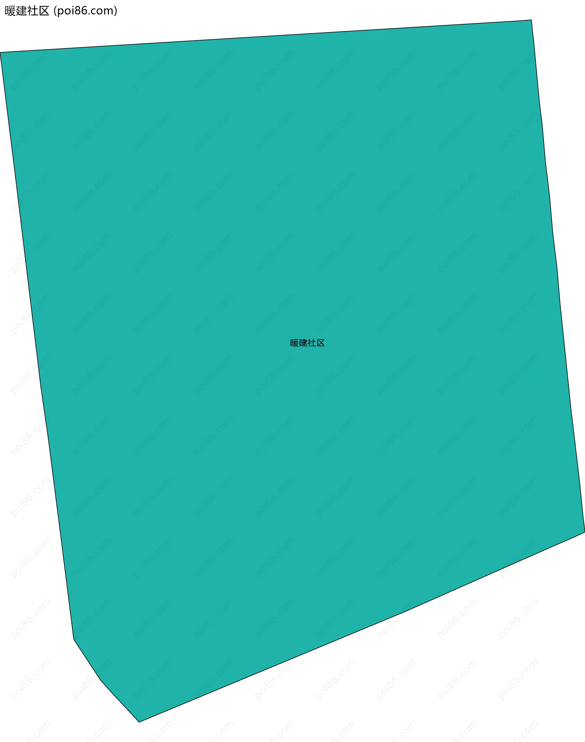 暖建社区边界地图