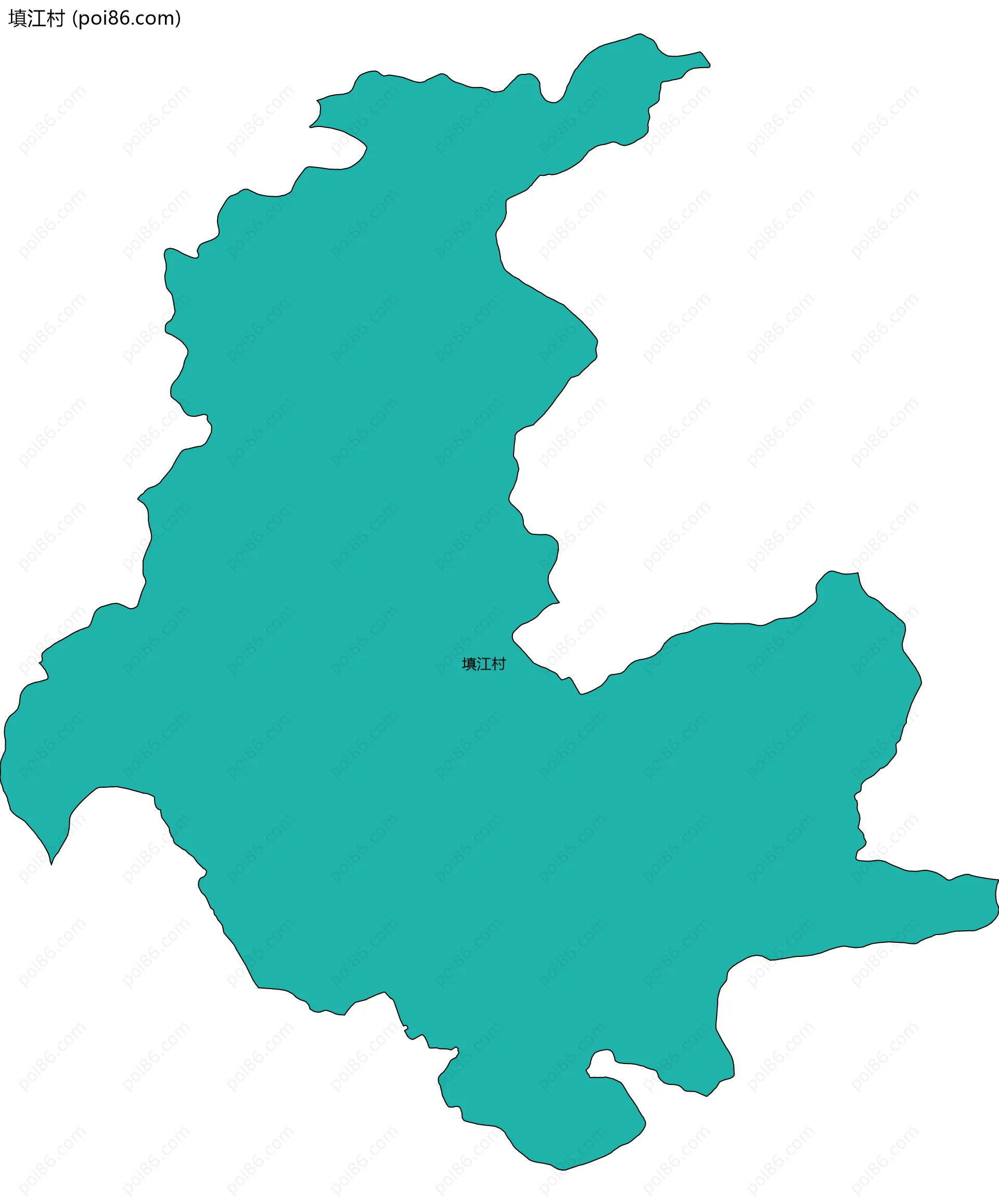 填江村边界地图