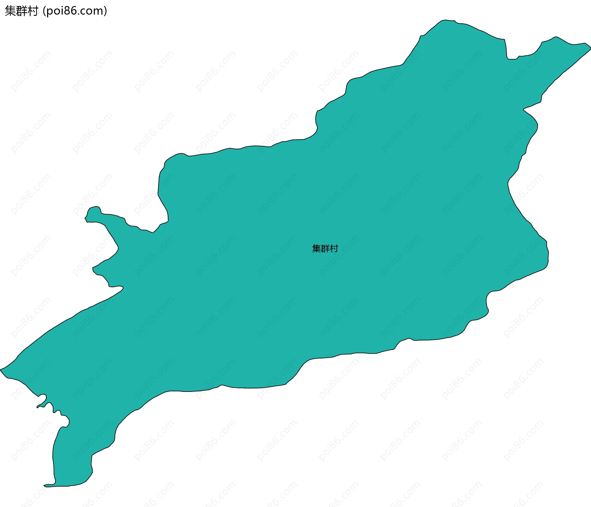 集群村边界地图