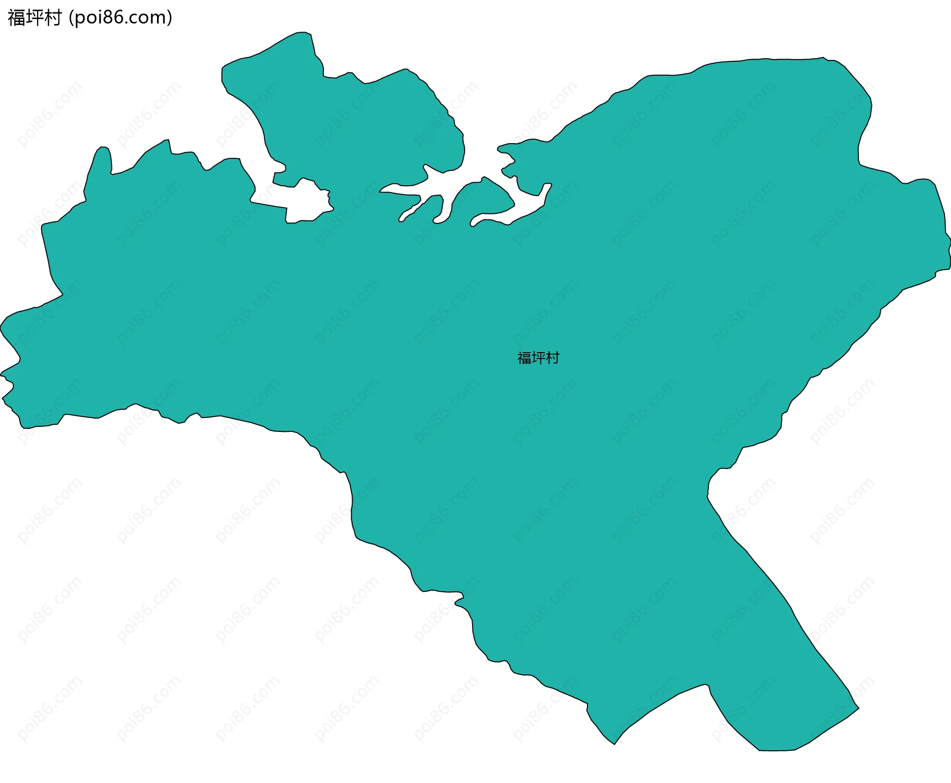 福坪村边界地图