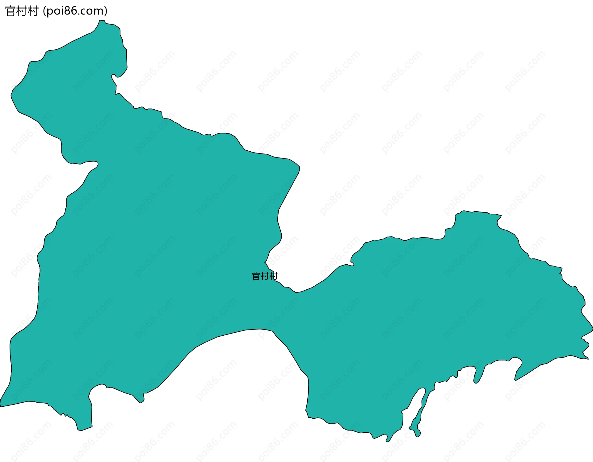 官村村边界地图