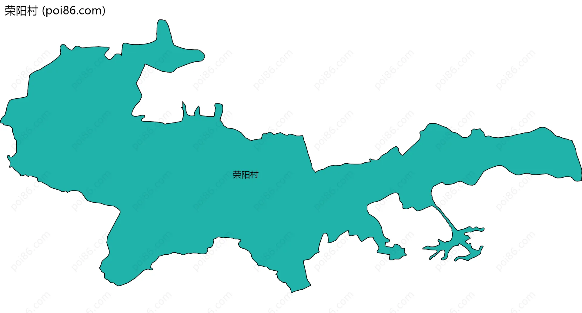 荣阳村边界地图