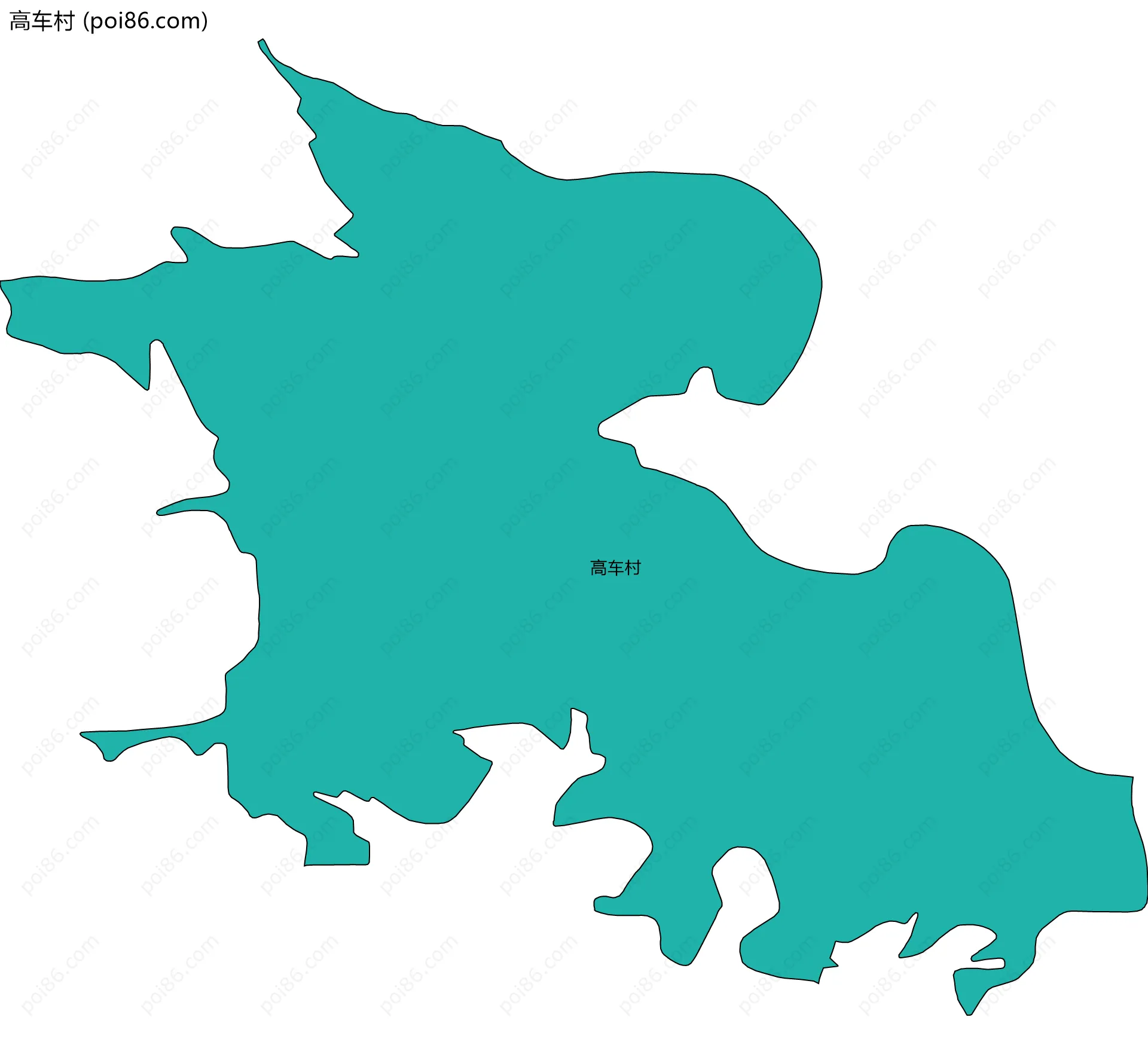 高车村边界地图