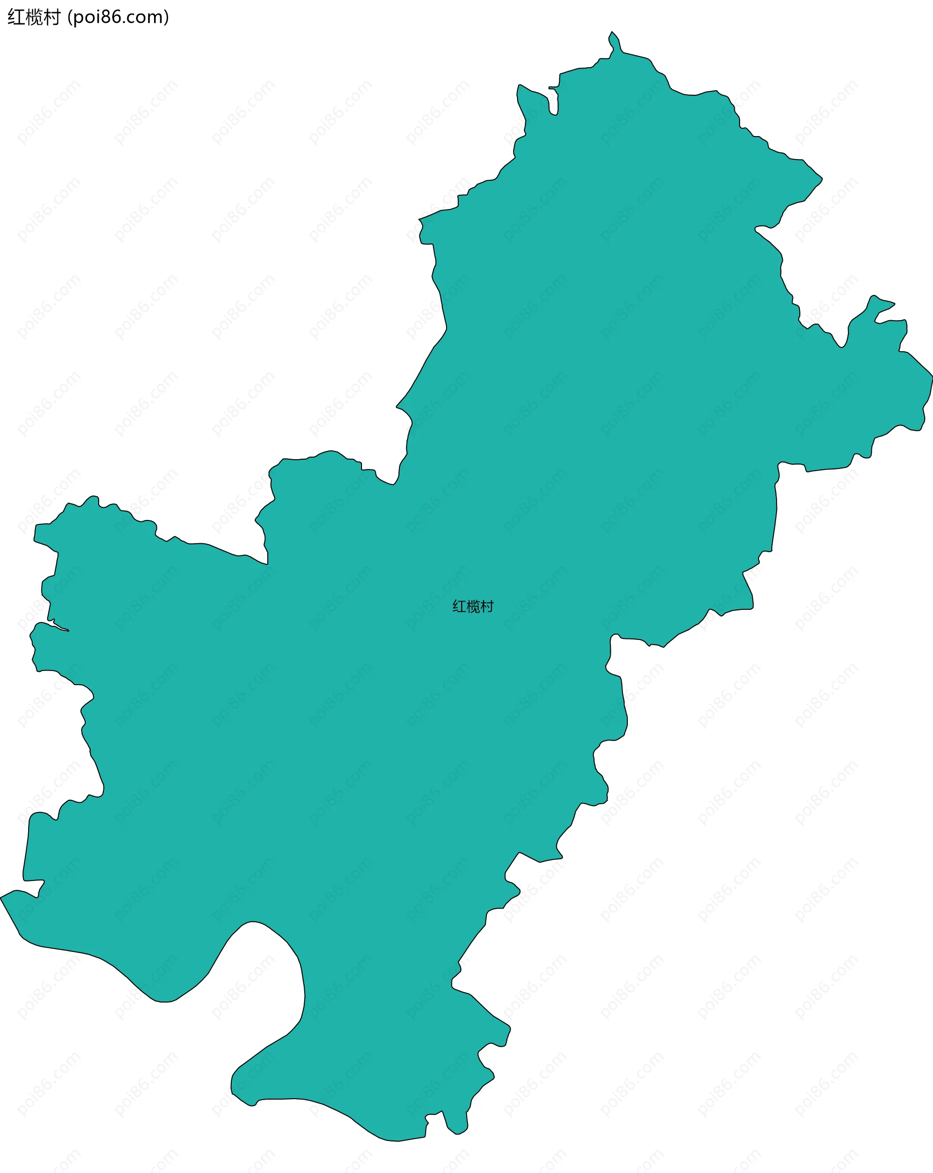 红榄村边界地图