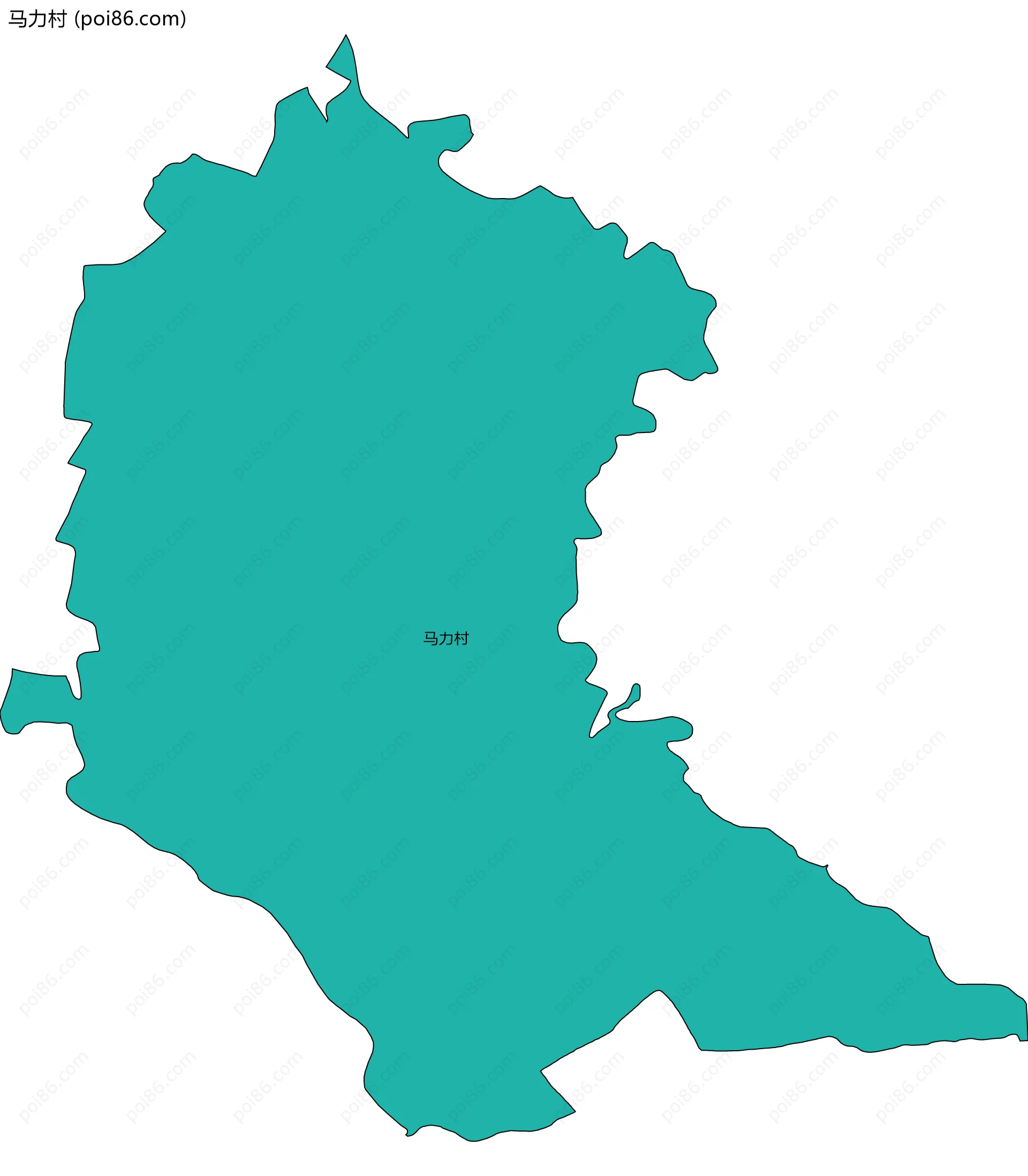 马力村边界地图