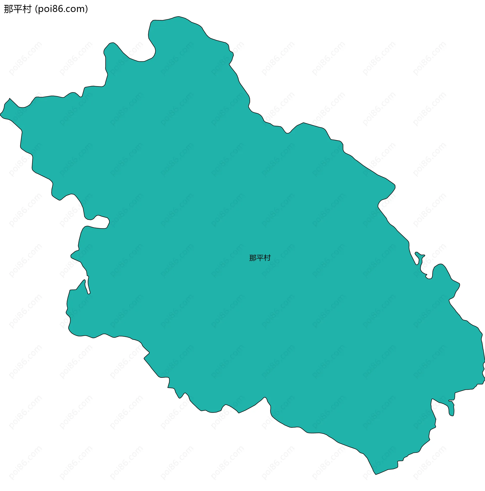 那平村边界地图