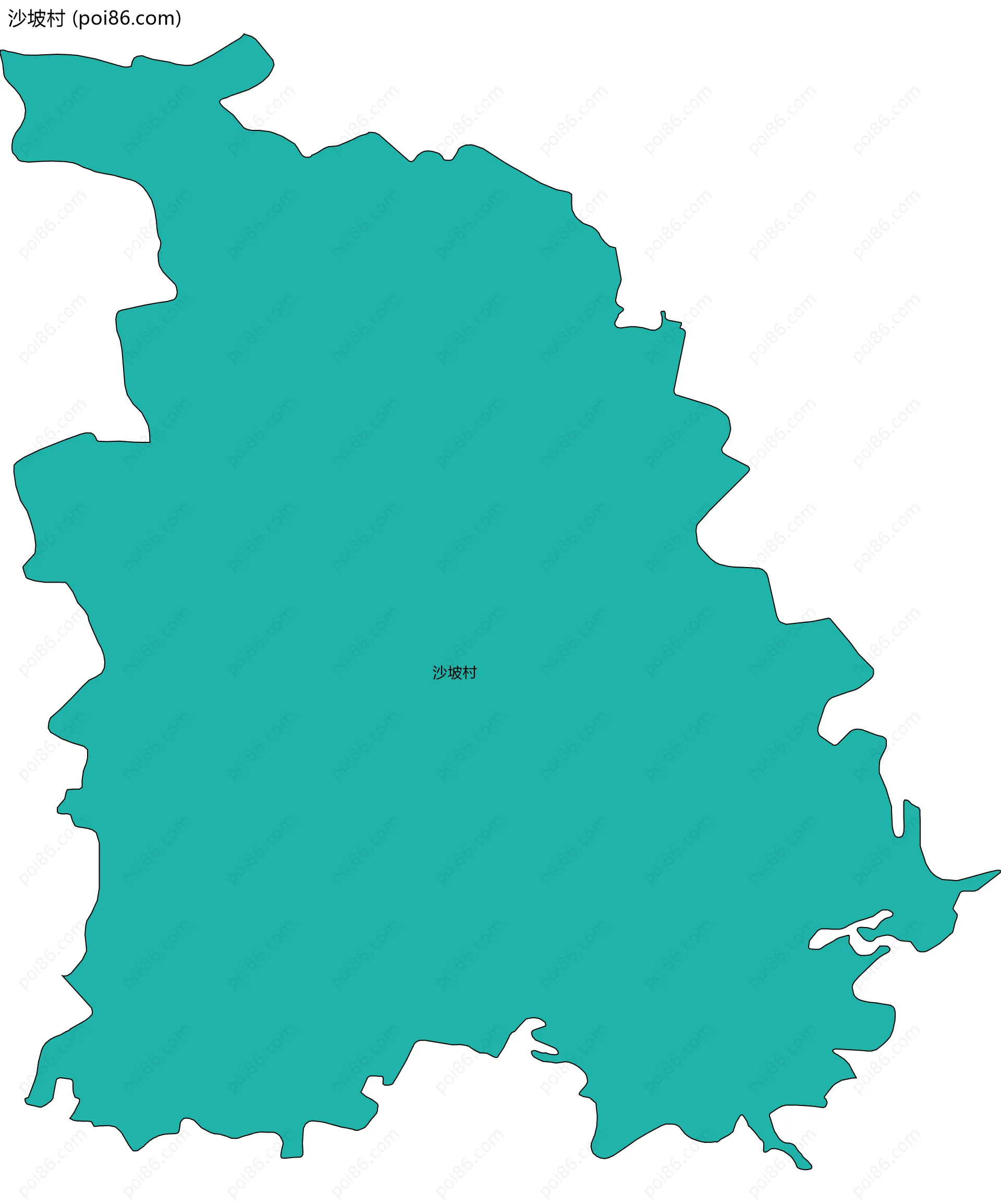 沙坡村边界地图