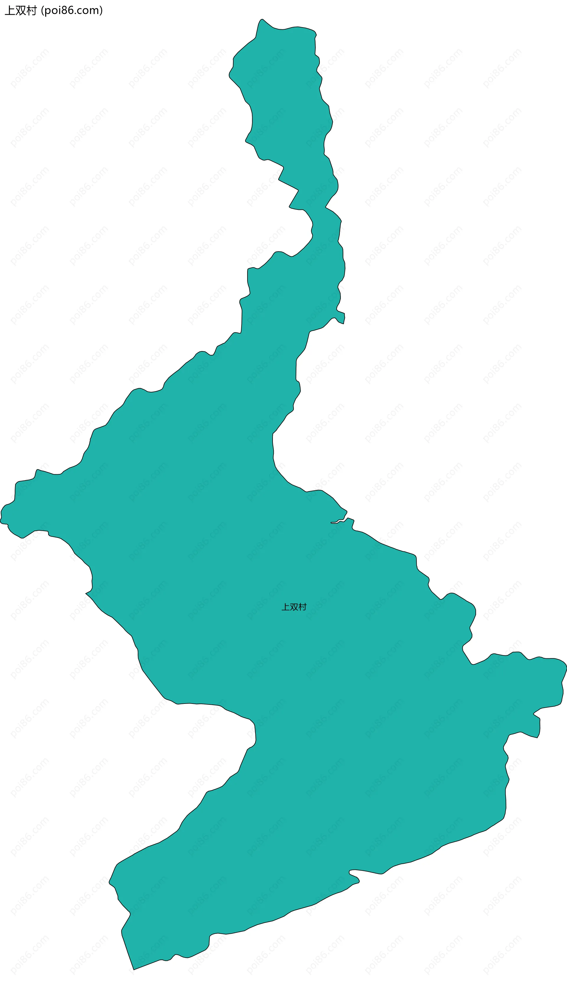 上双村边界地图