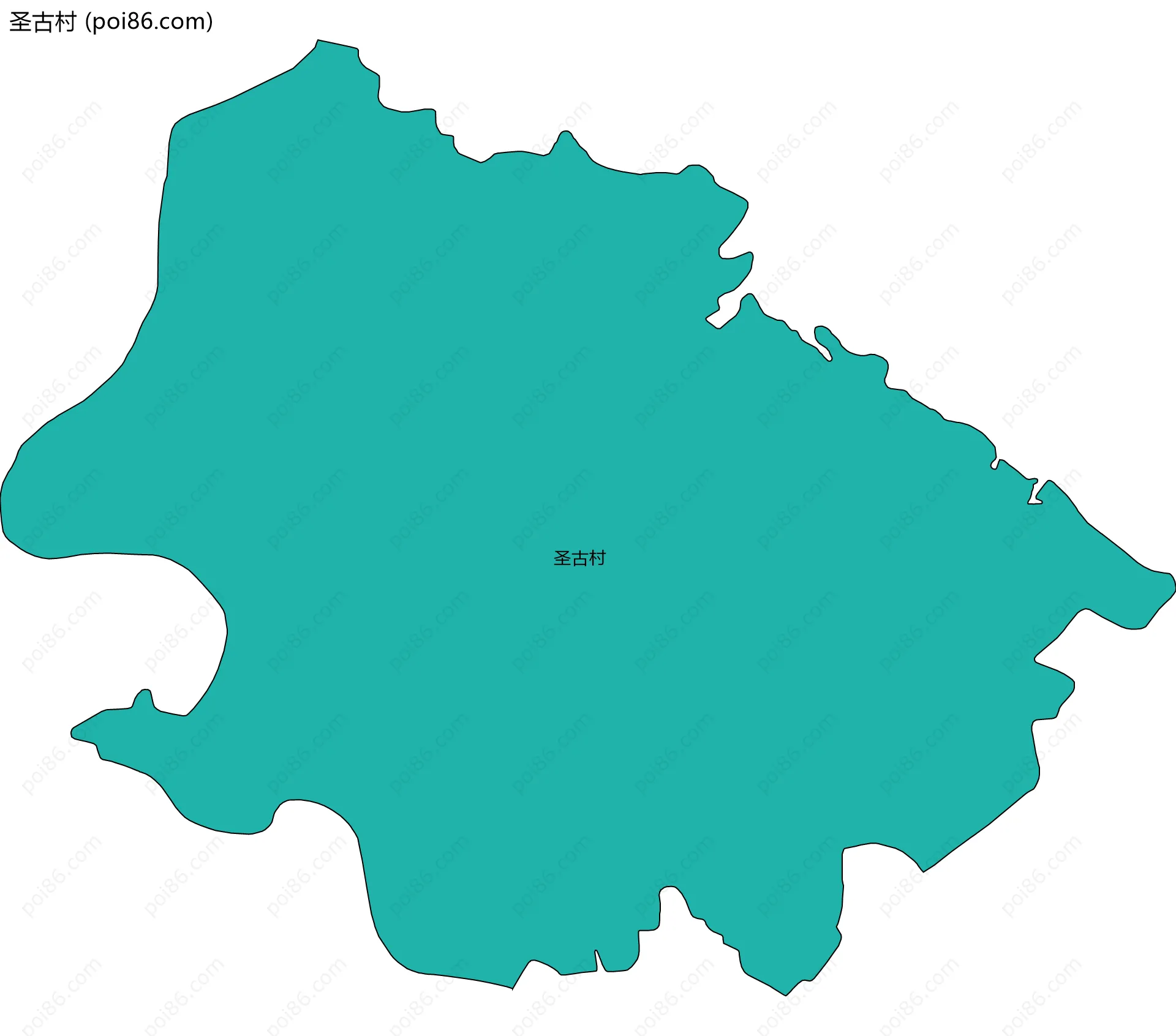 圣古村边界地图