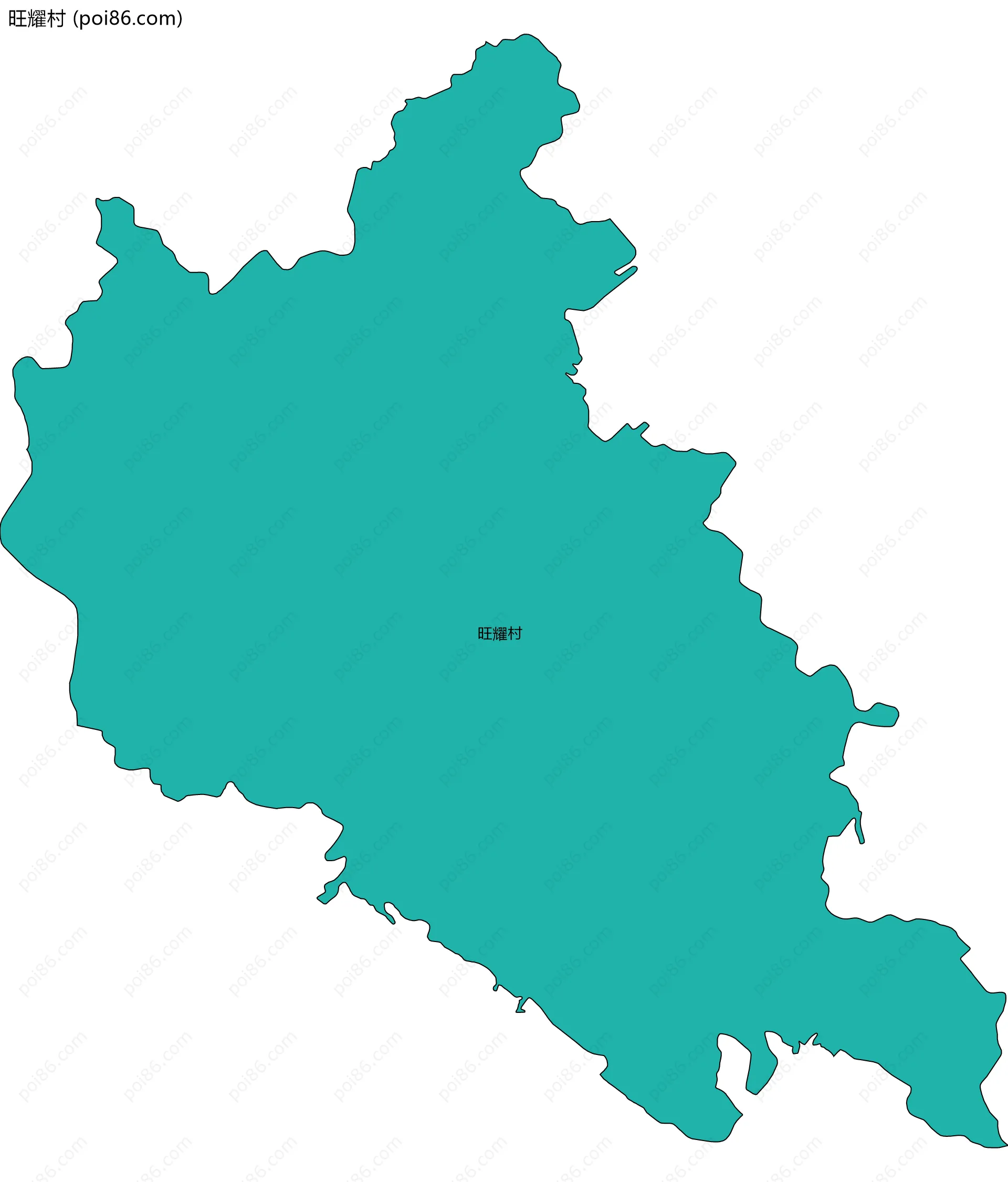 旺耀村边界地图