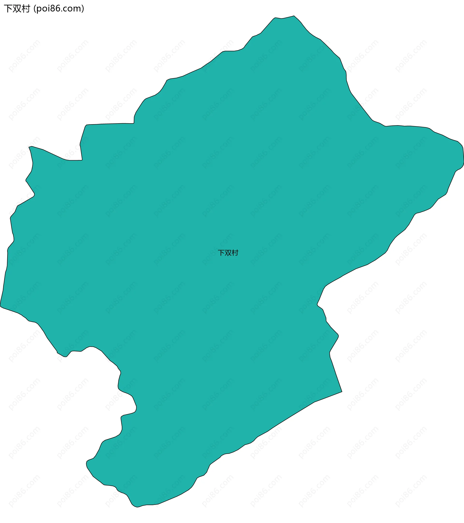 下双村边界地图