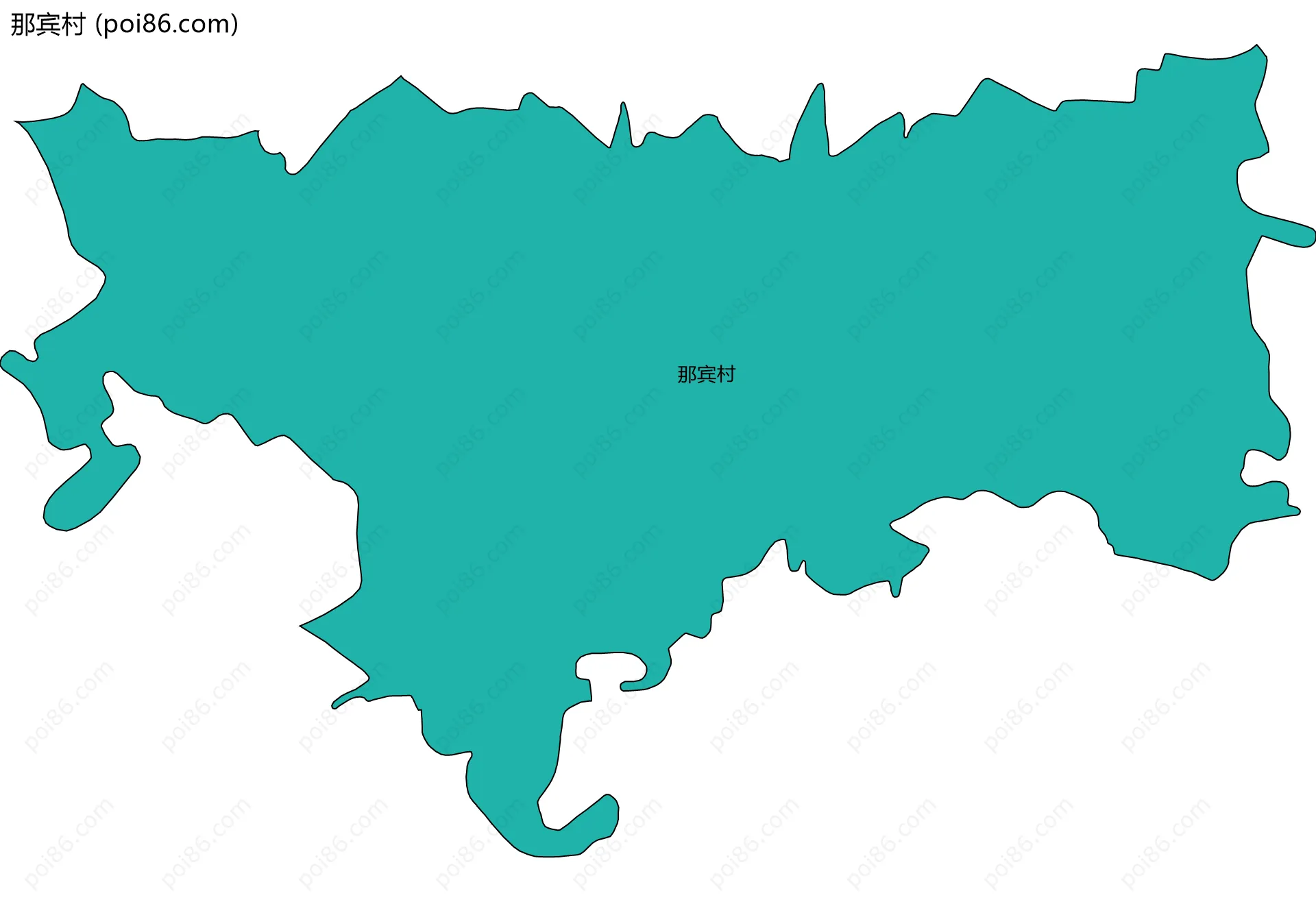 那宾村边界地图