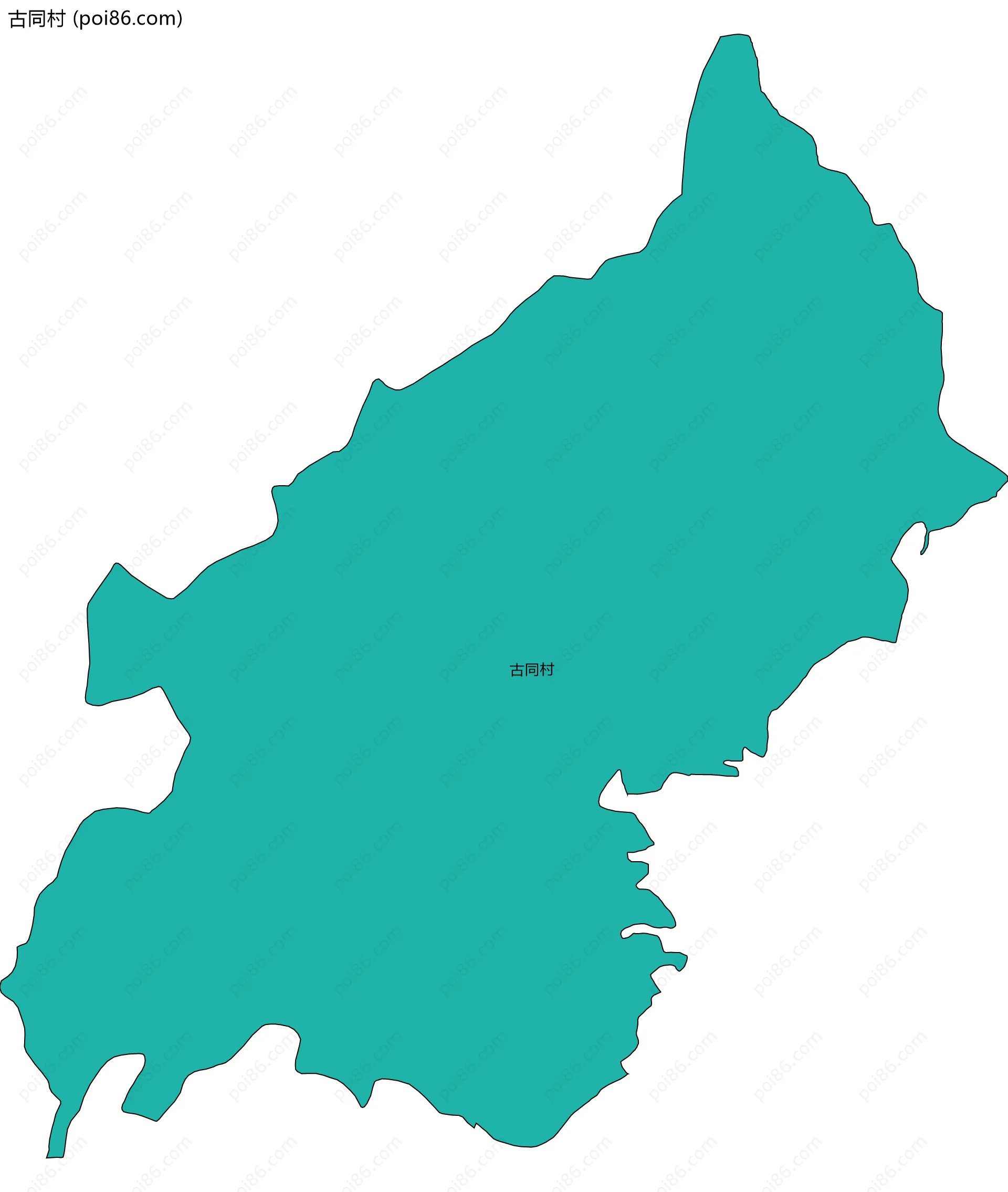 古同村边界地图