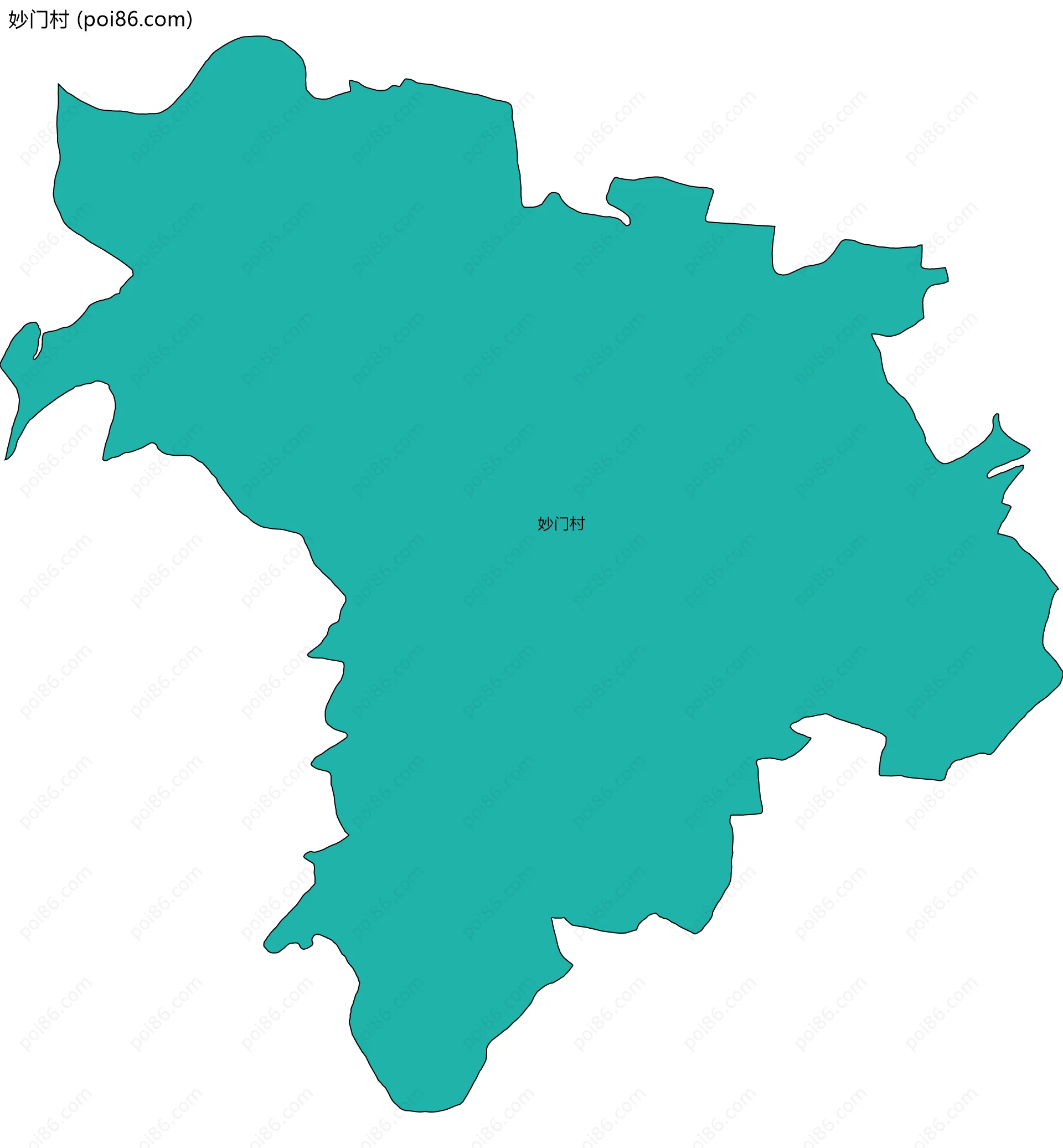 妙门村边界地图