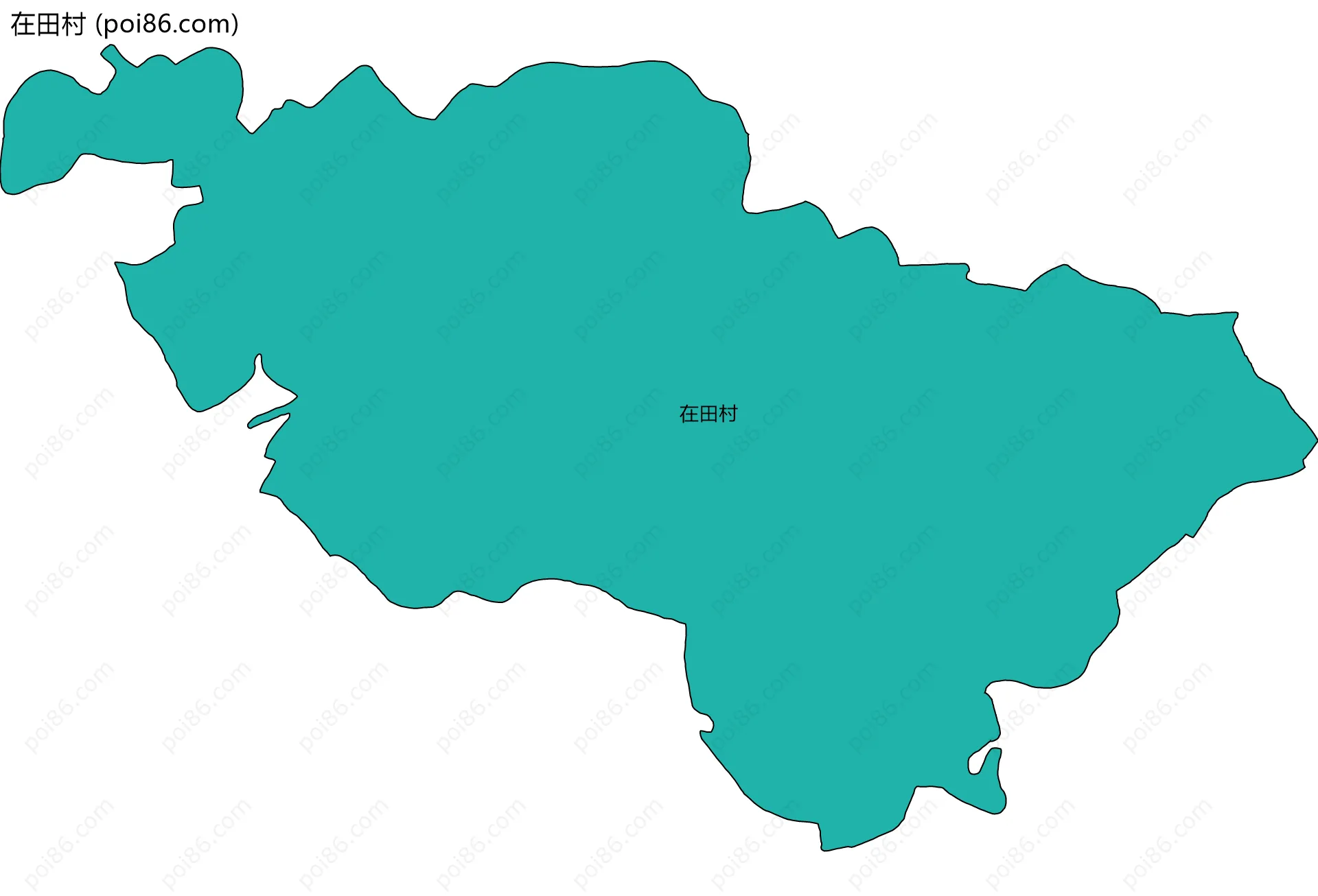 在田村边界地图