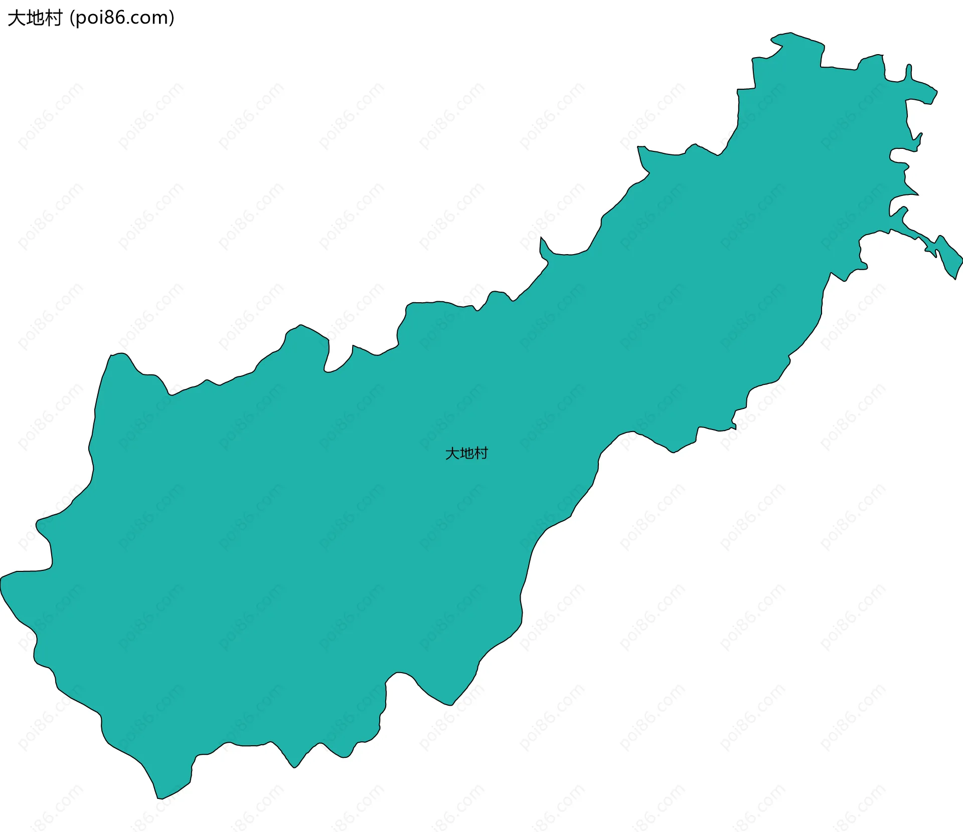 大地村边界地图