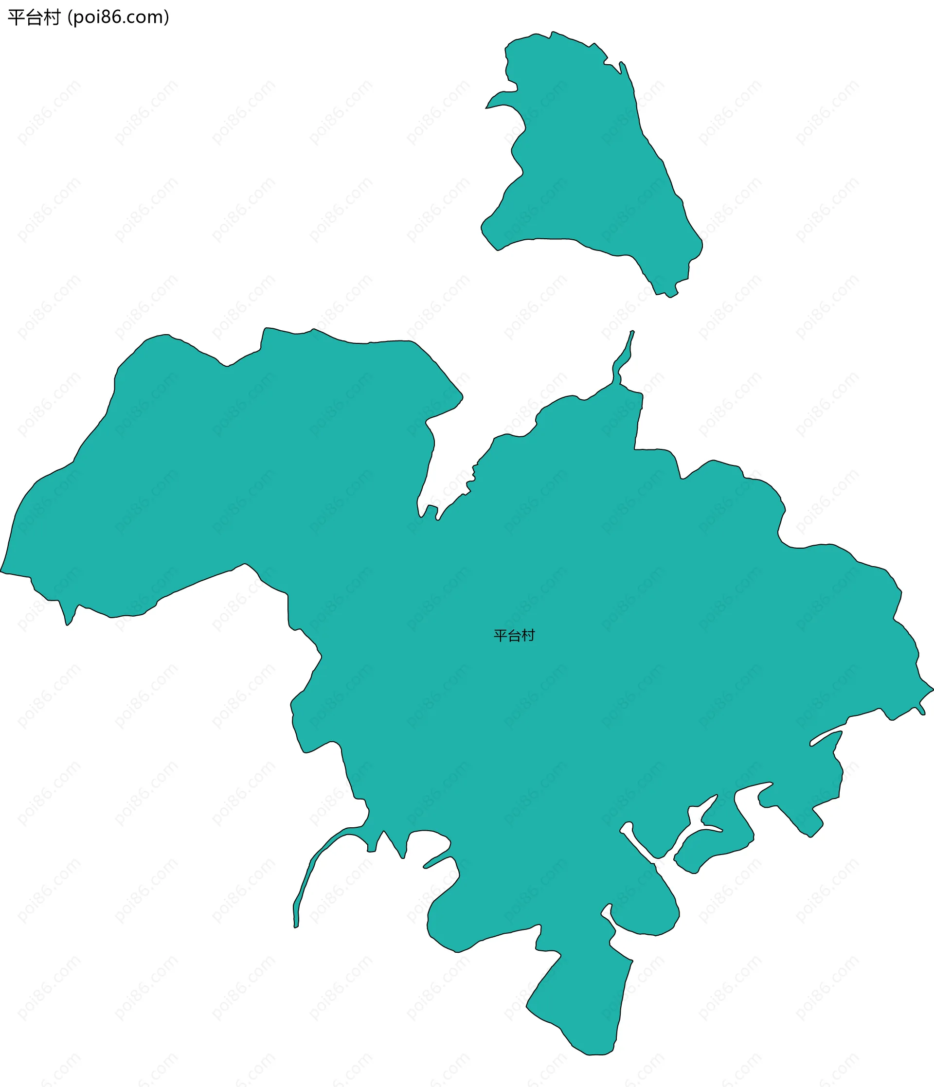 平台村边界地图