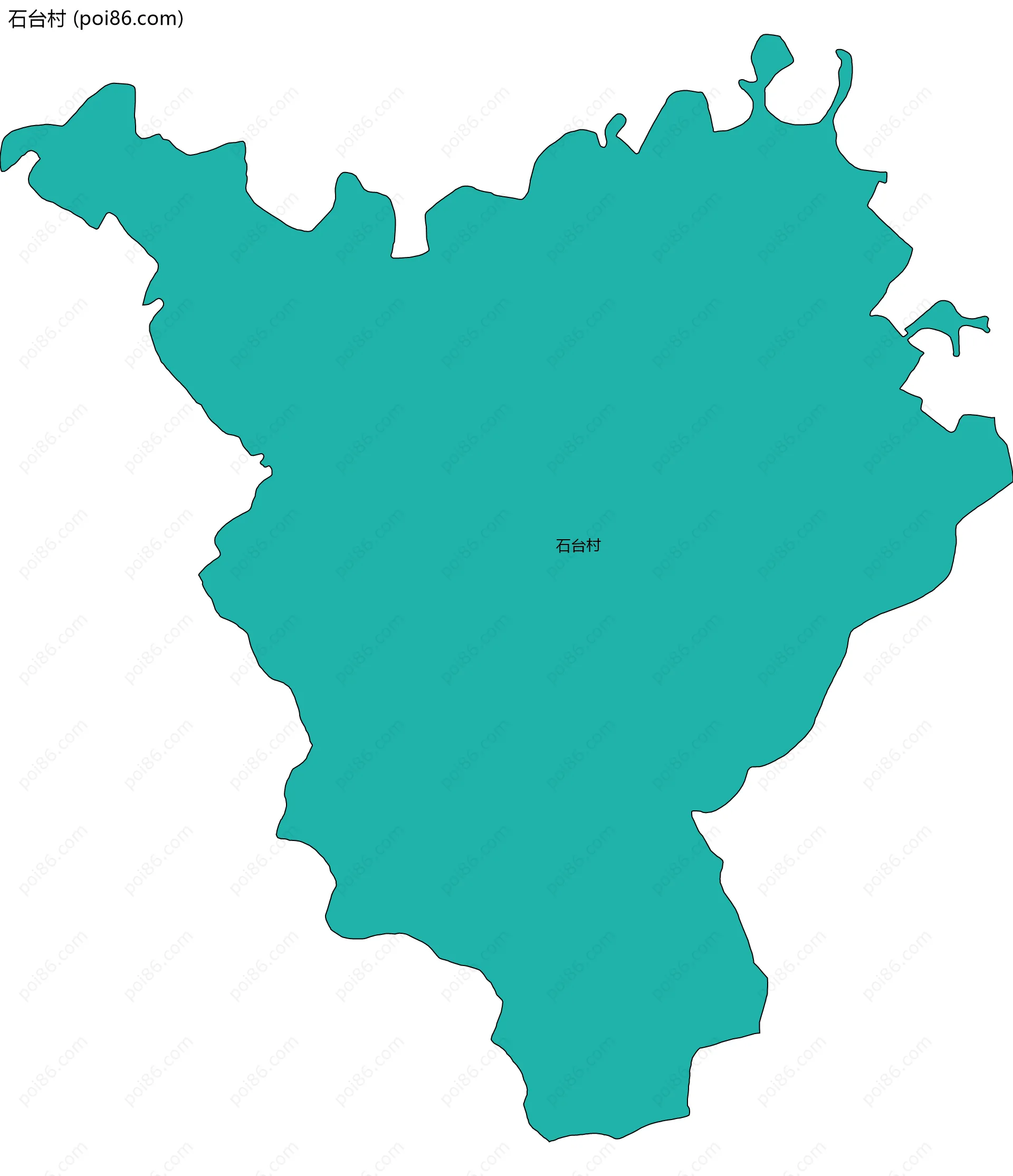 石台村边界地图