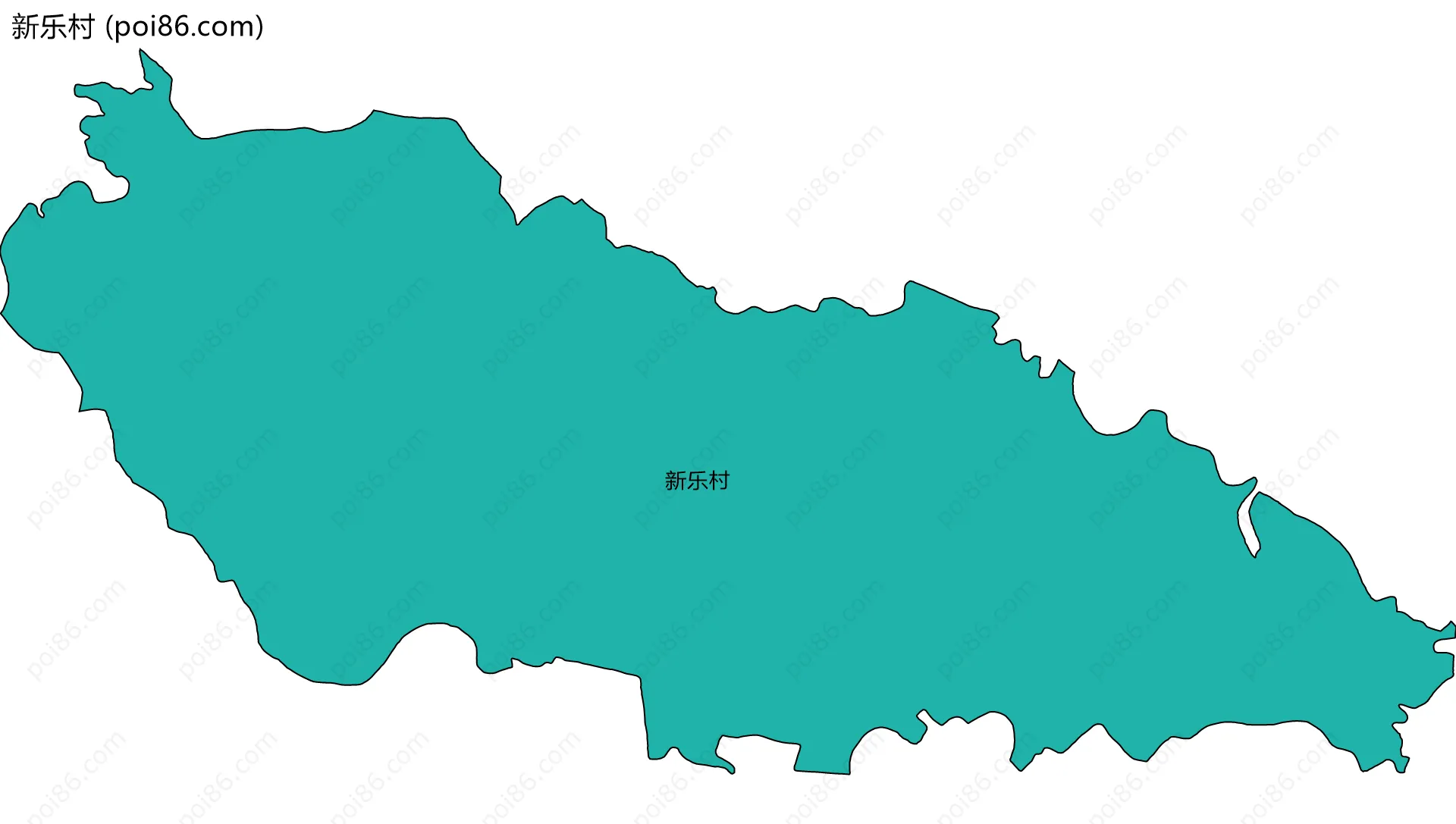 新乐村边界地图