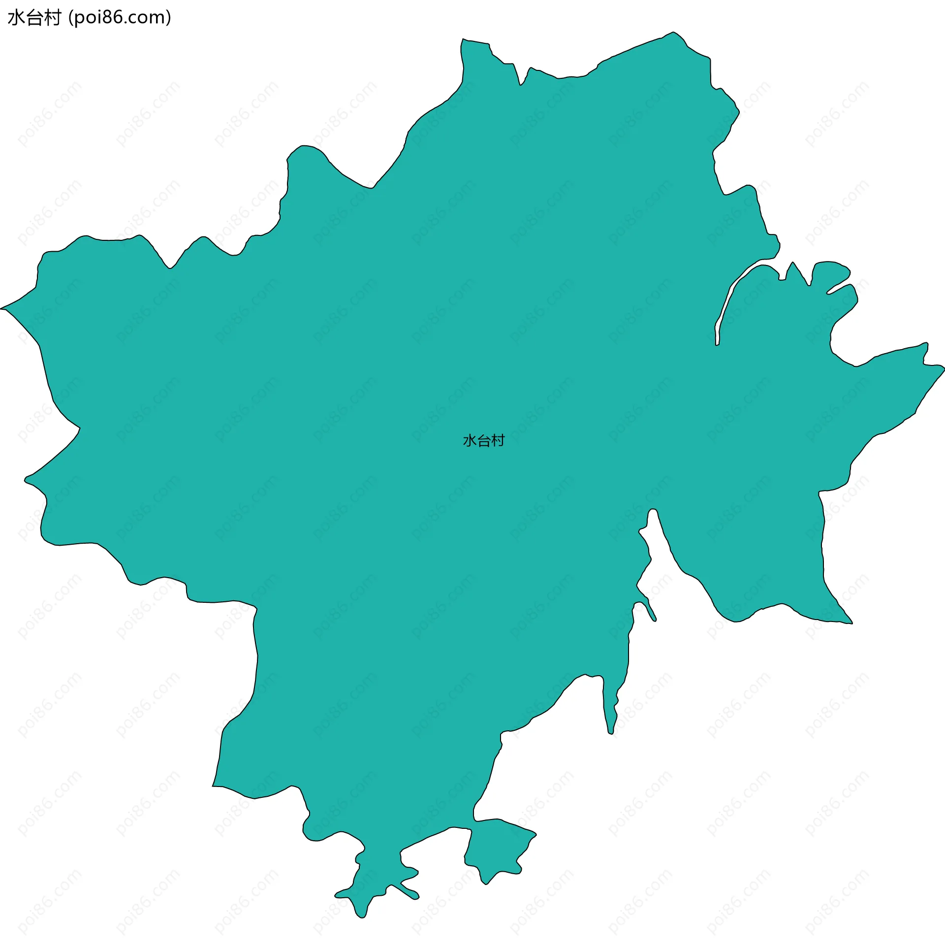 水台村边界地图