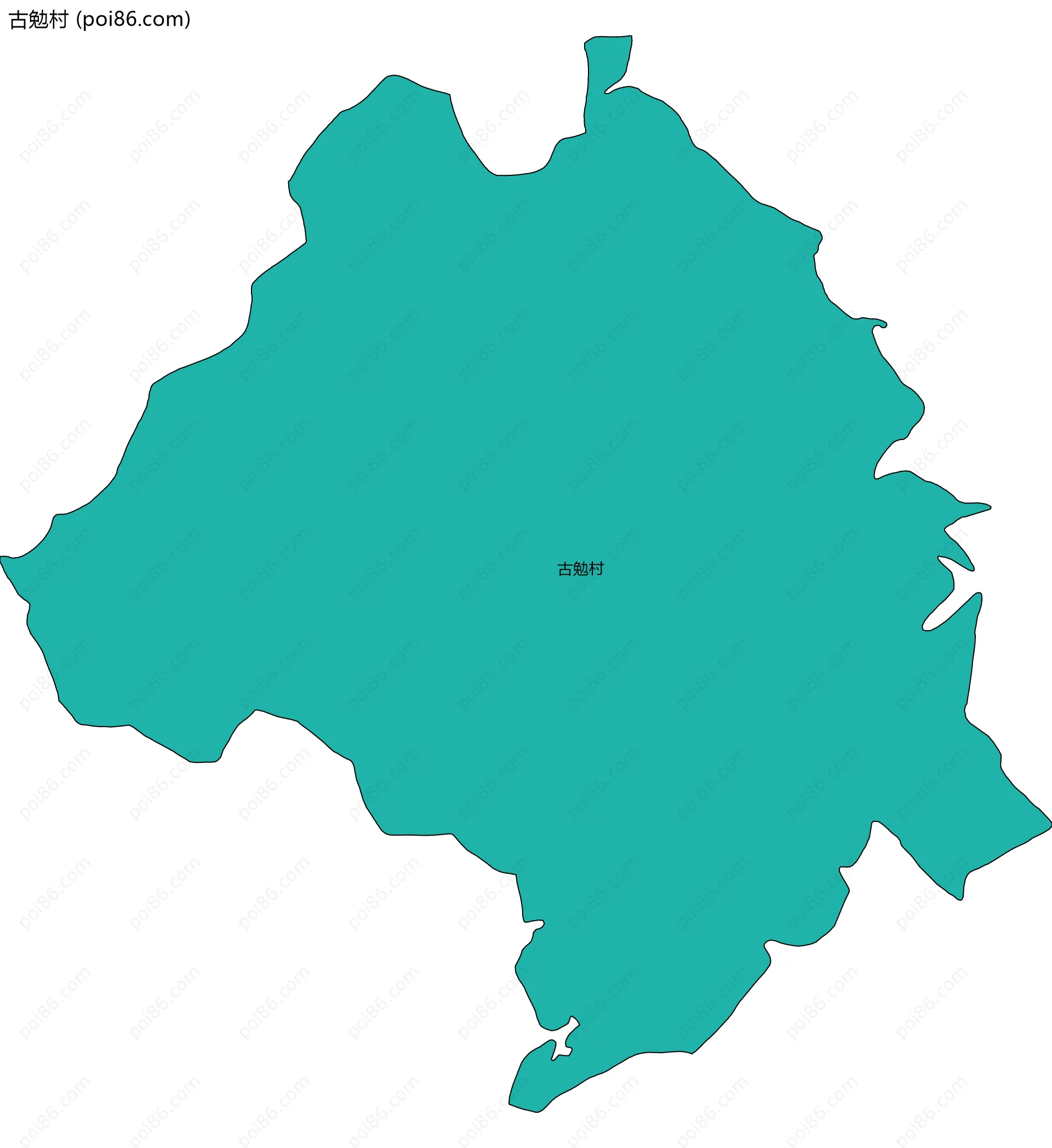 古勉村边界地图