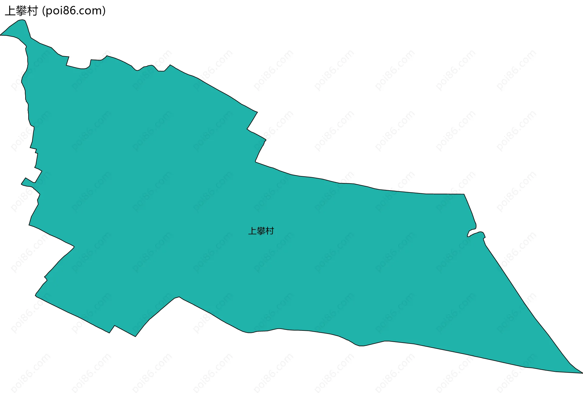 上攀村边界地图