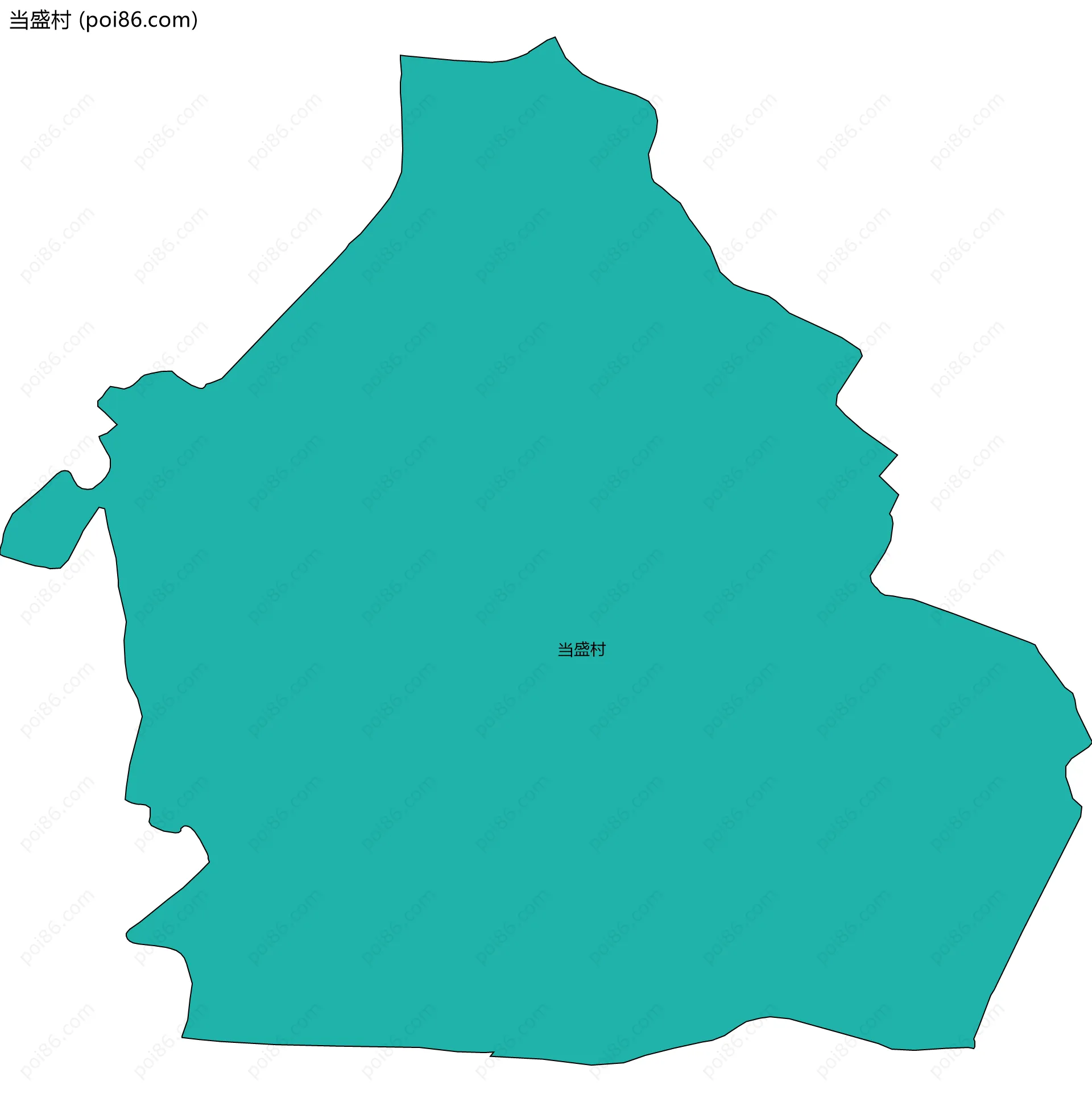 当盛村边界地图
