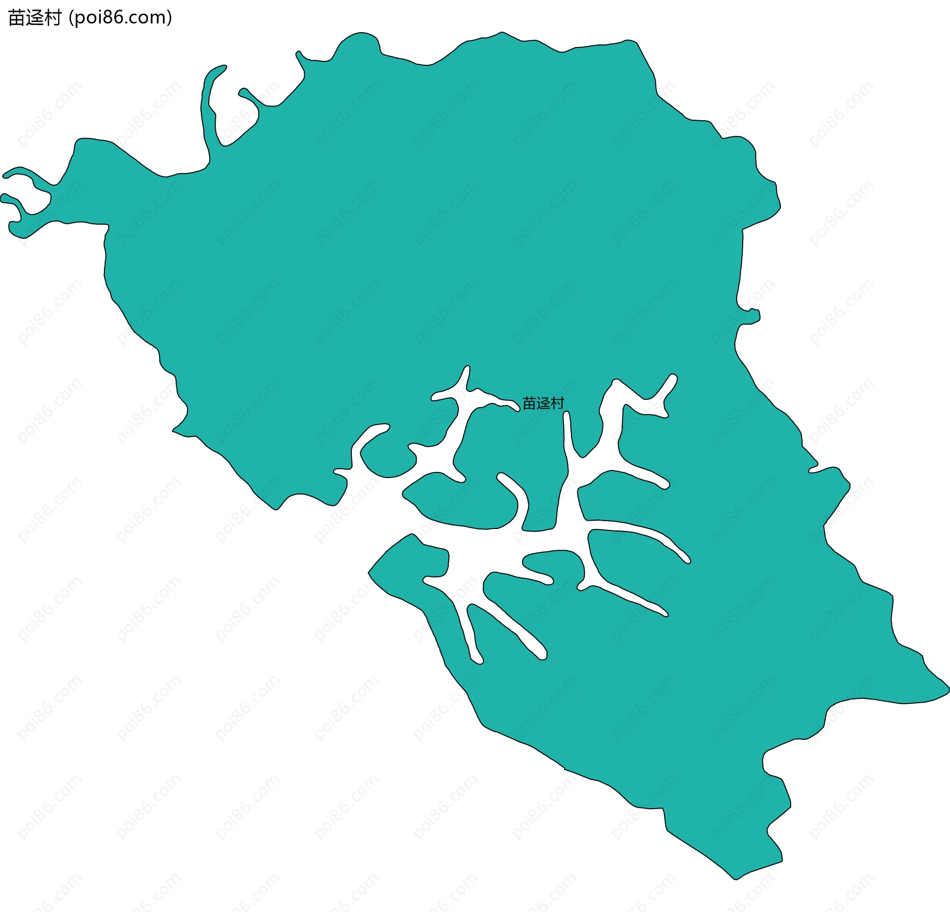 苗迳村边界地图