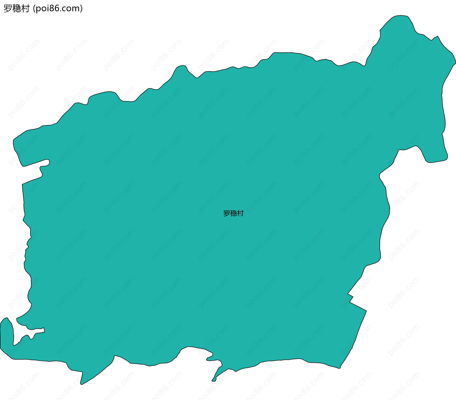 罗稳村边界地图