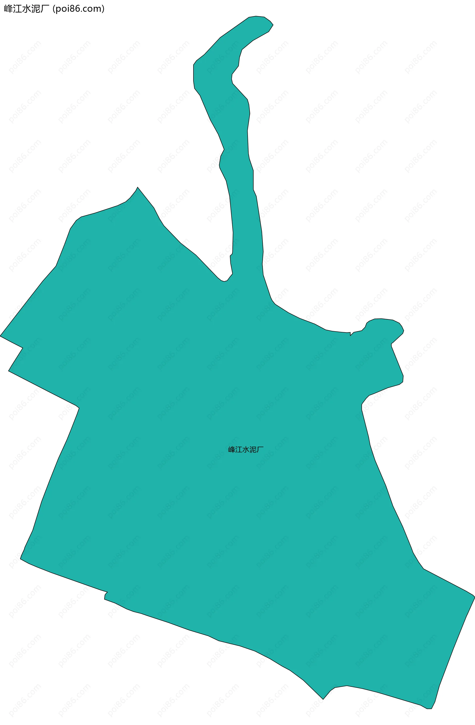 峰江水泥厂边界地图