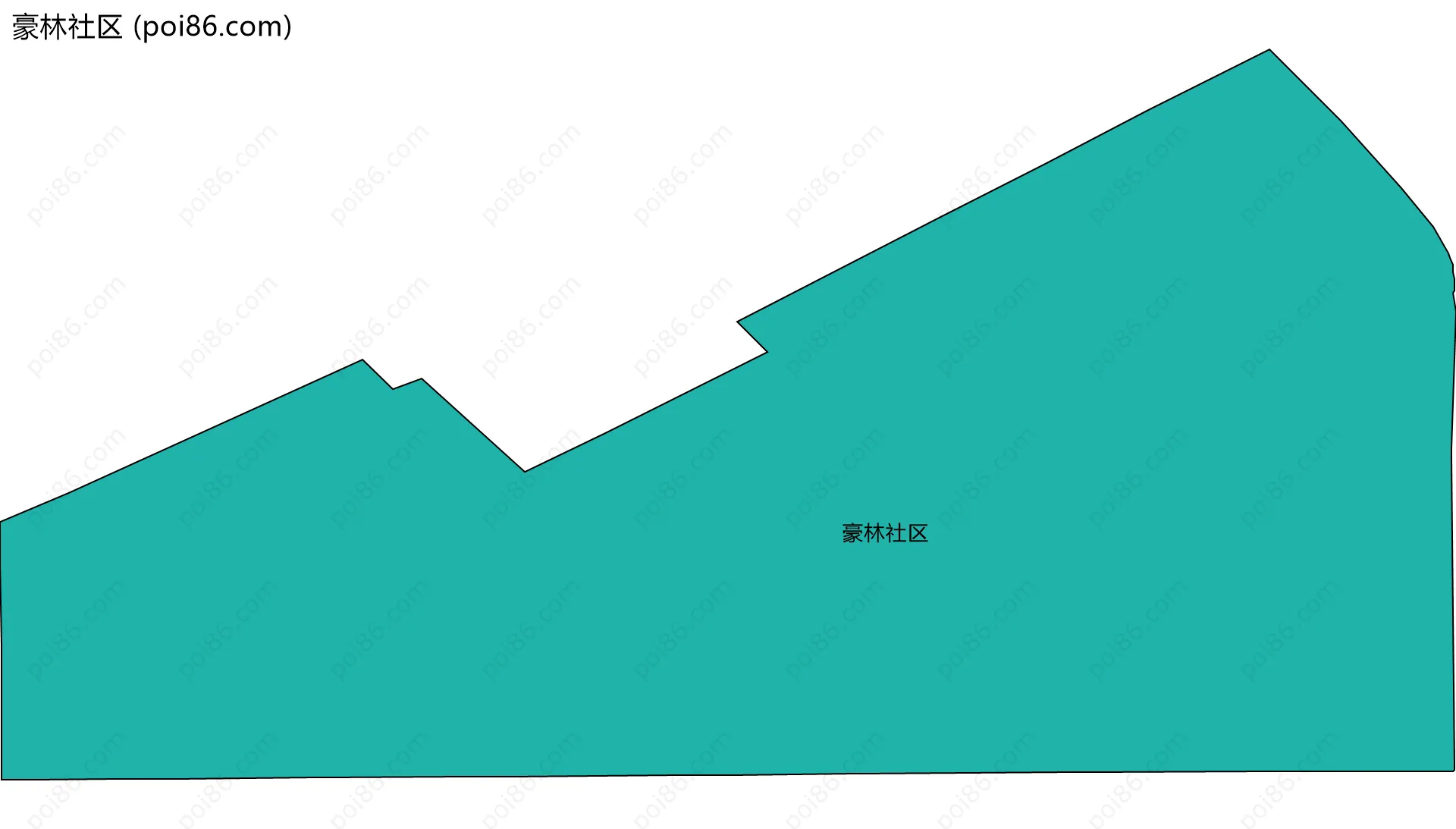 豪林社区边界地图
