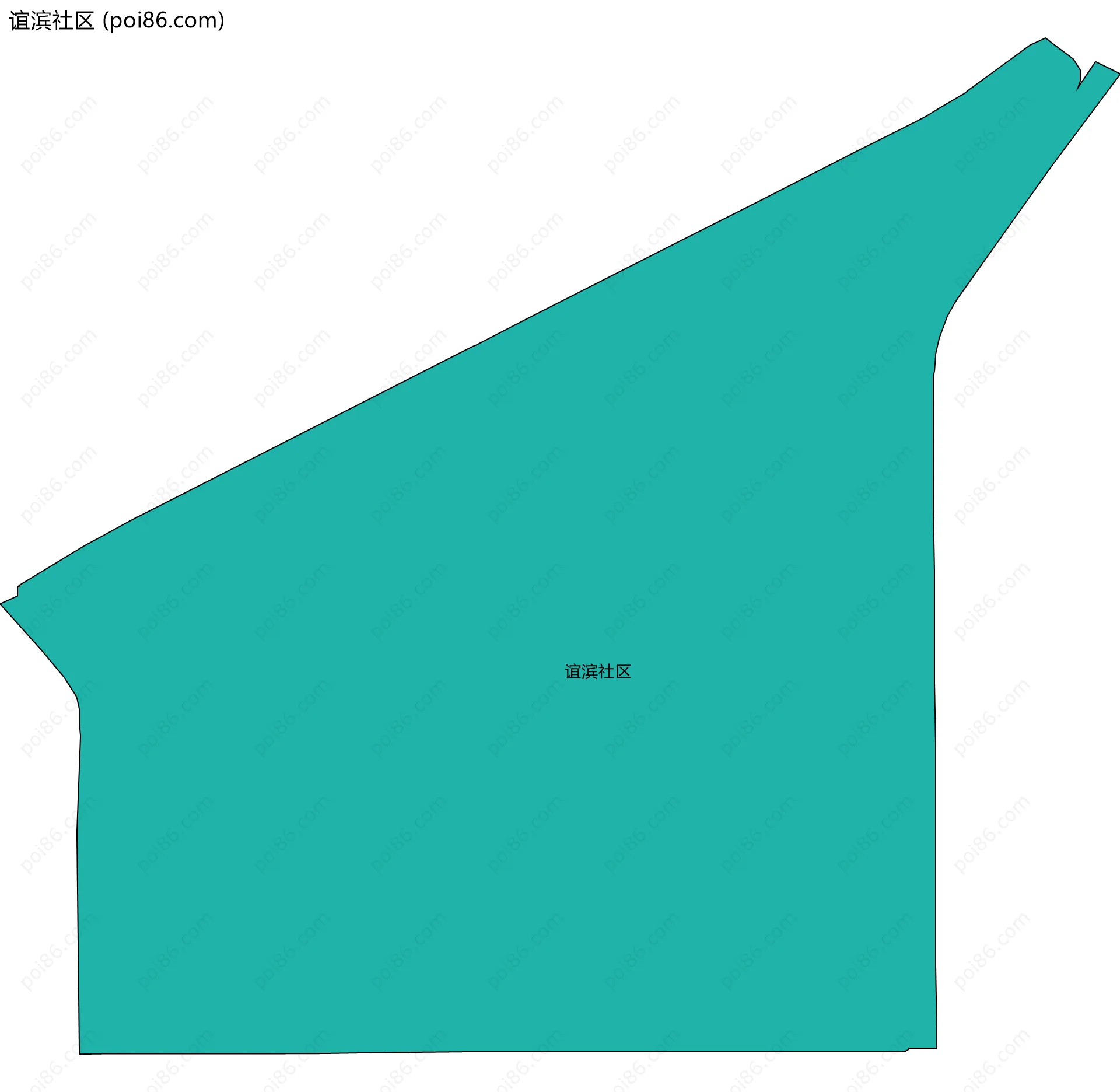谊滨社区边界地图
