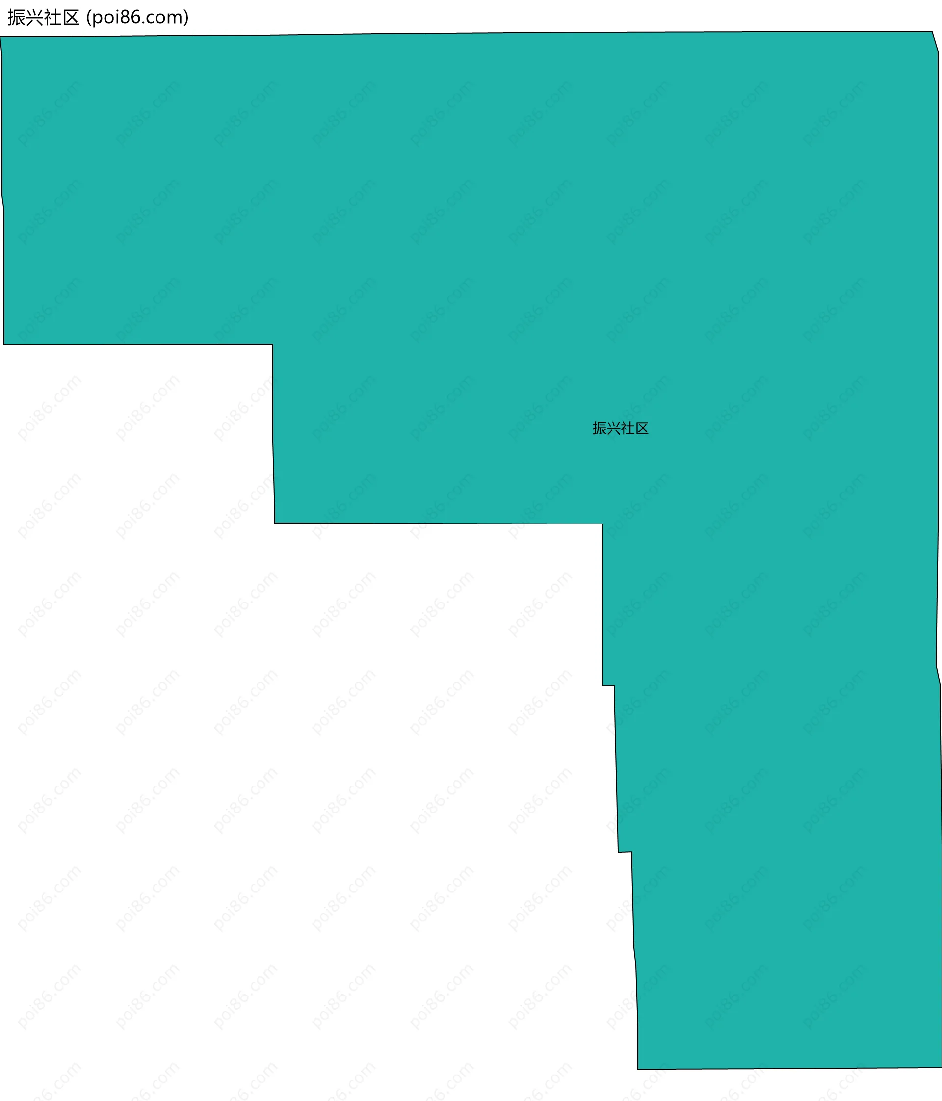 振兴社区边界地图