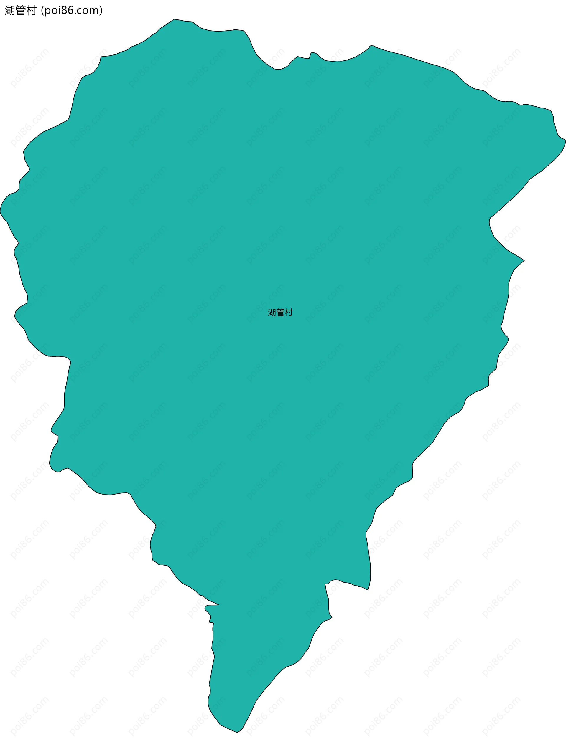 湖管村边界地图